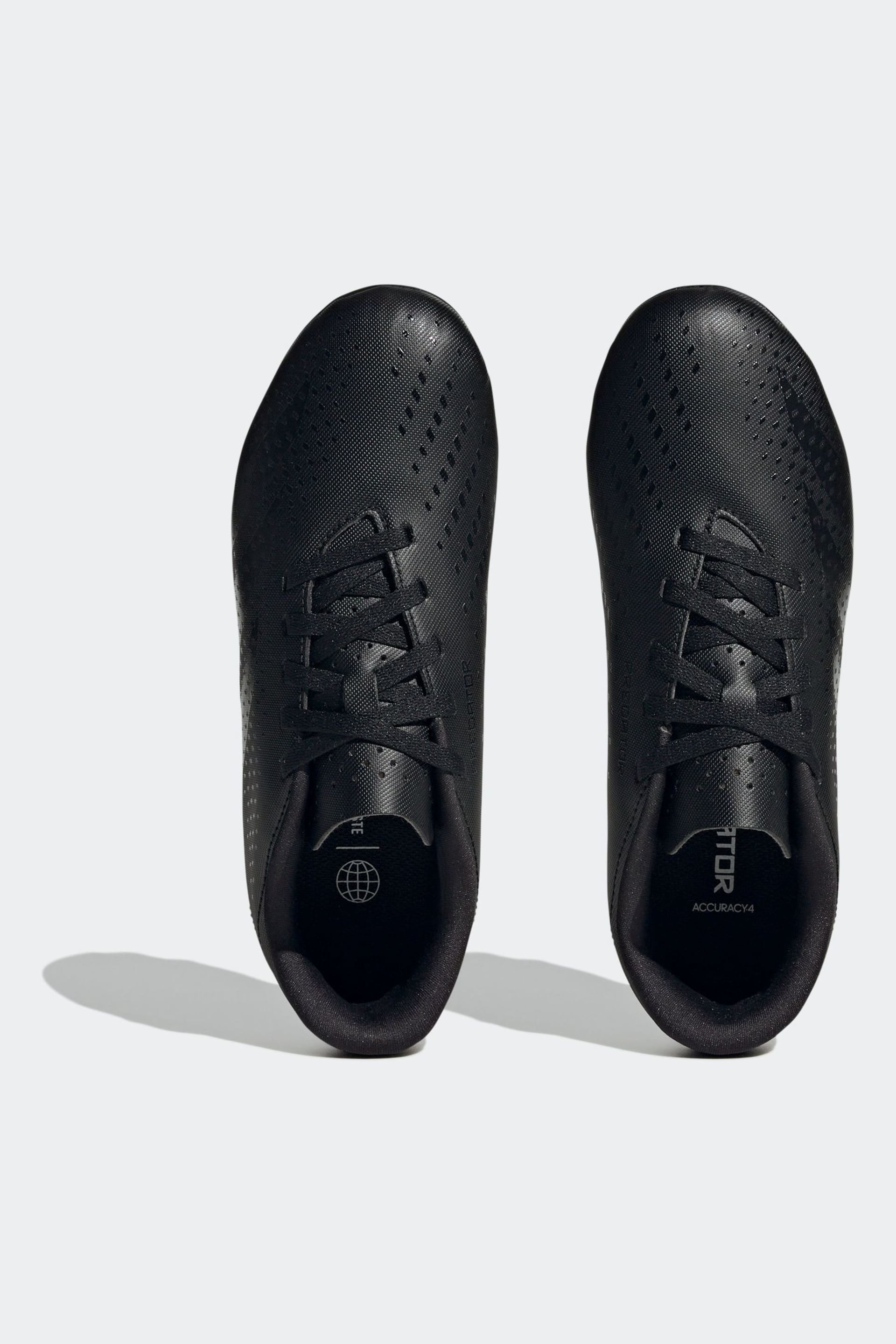 adidas Black Football Black Kids Predator Accuracy.4 Flexible Ground Football Boots - Image 6 of 9