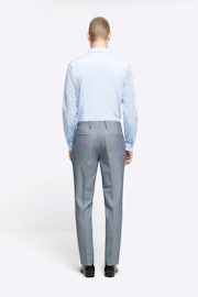 River Island Blue Houndstooth Skinny Fit Suit Trousers - Image 2 of 5