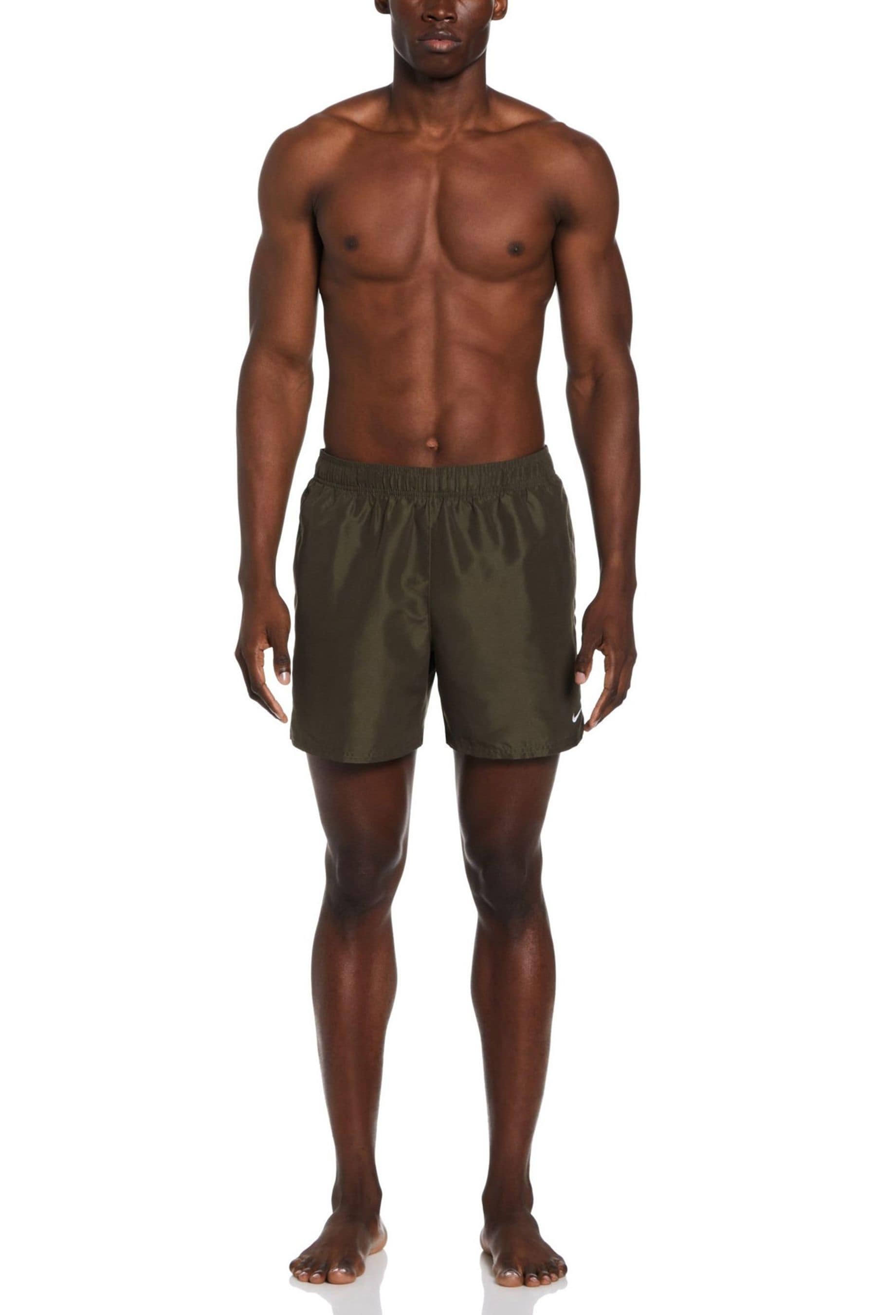 Nike Khaki Green 5 Inch Essential Volley Swim Shorts