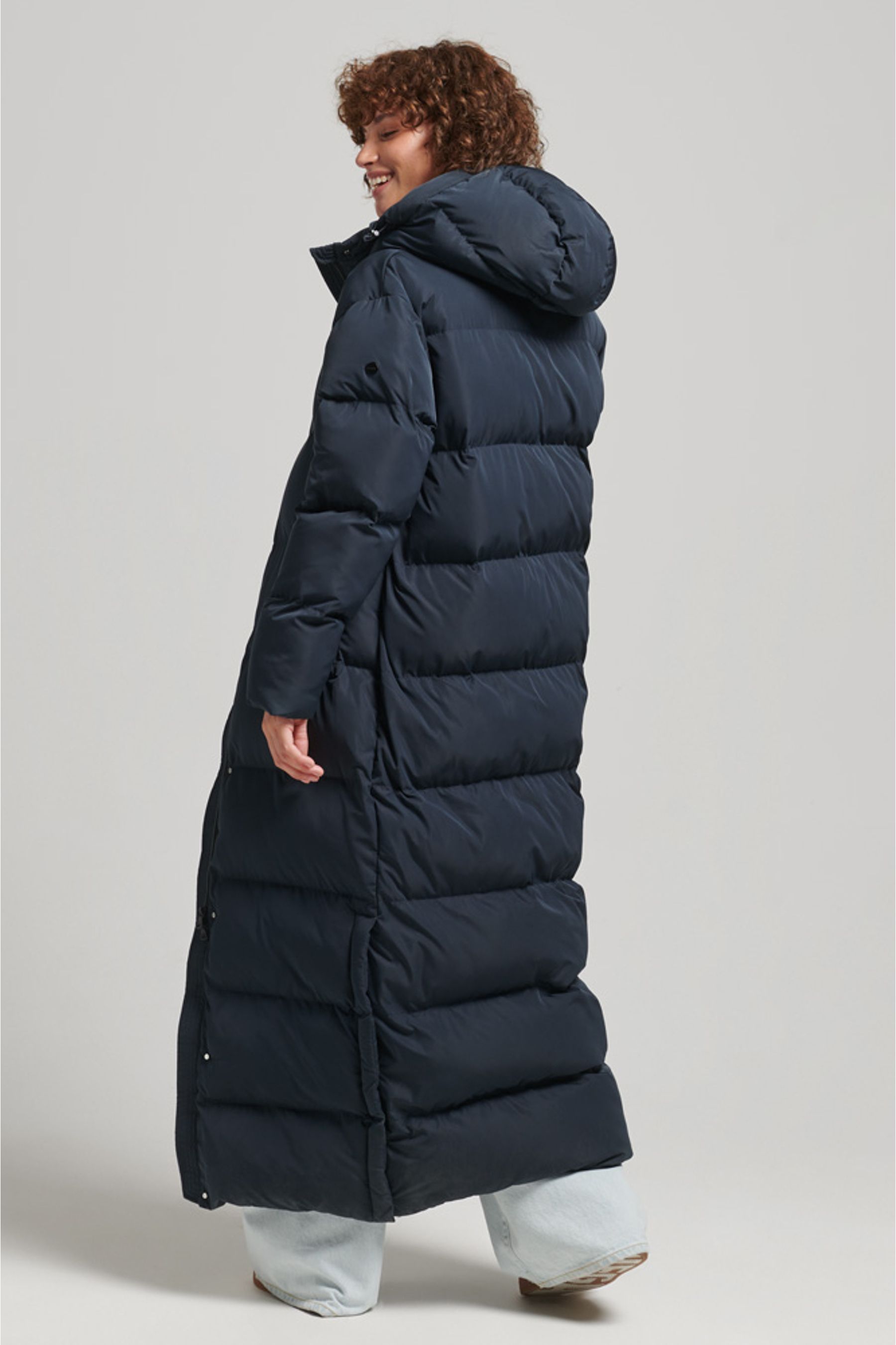 Long duvet jacket on sale