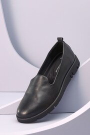 Black Forever Comfort® With Motionflex Leather Slip-On Shoes - Image 4 of 6