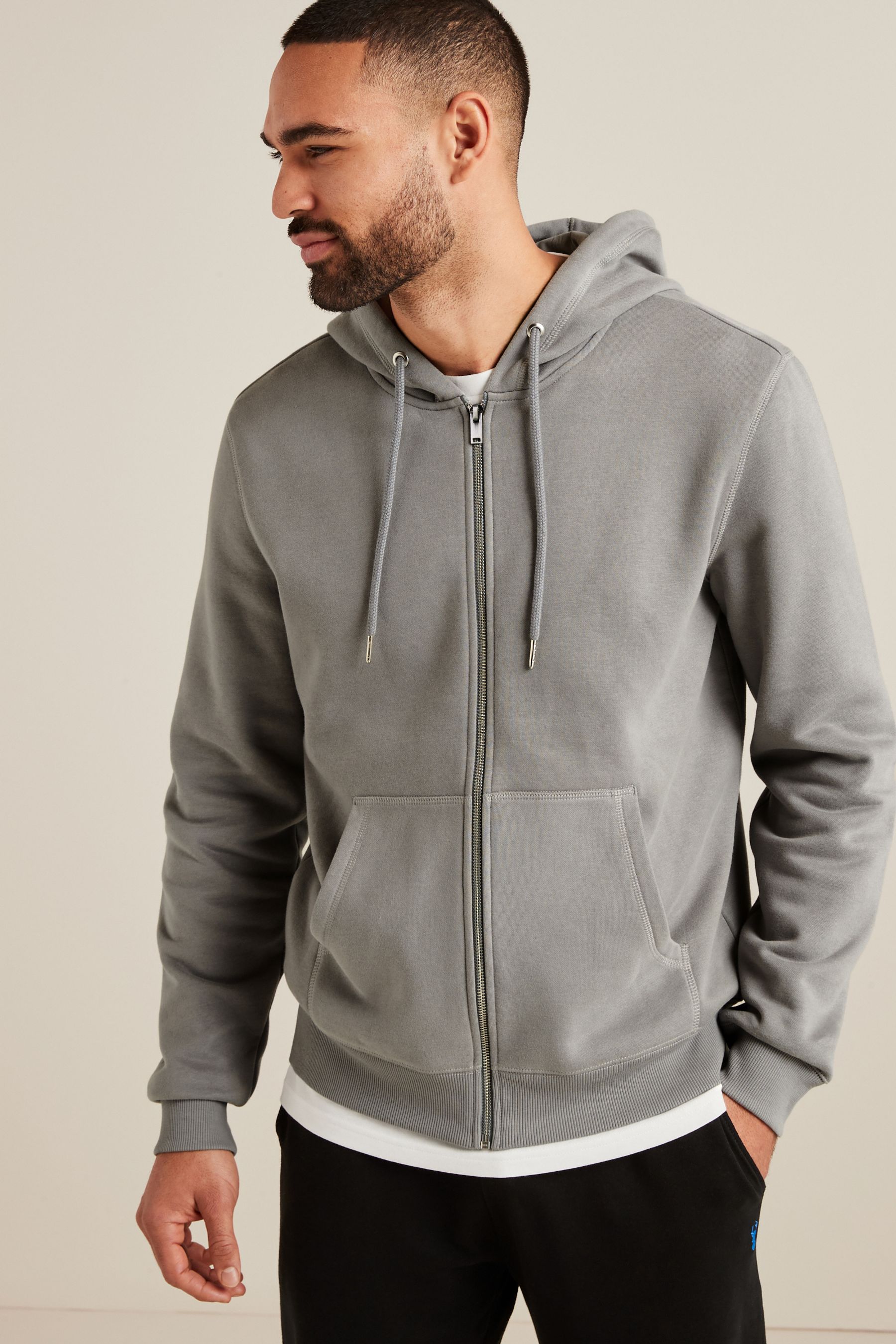 Next grey hoodie top