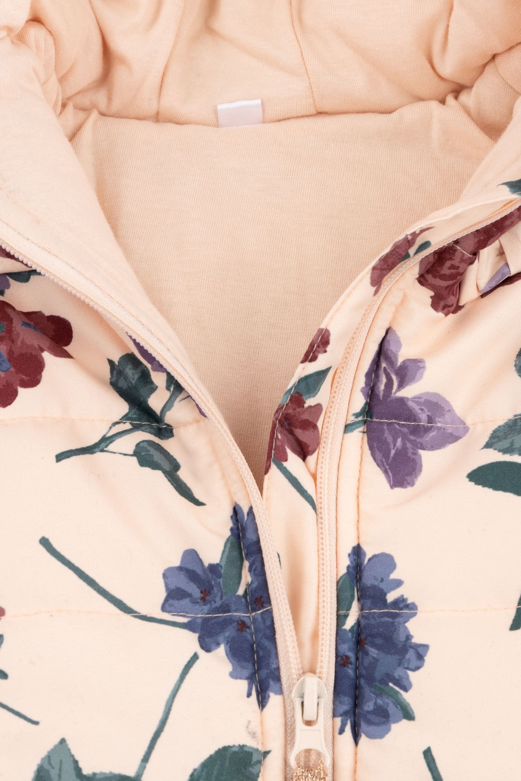 Buy Rock A Bye Baby Boutique Cream Floral Print Padded Coat from Next Luxembourg
