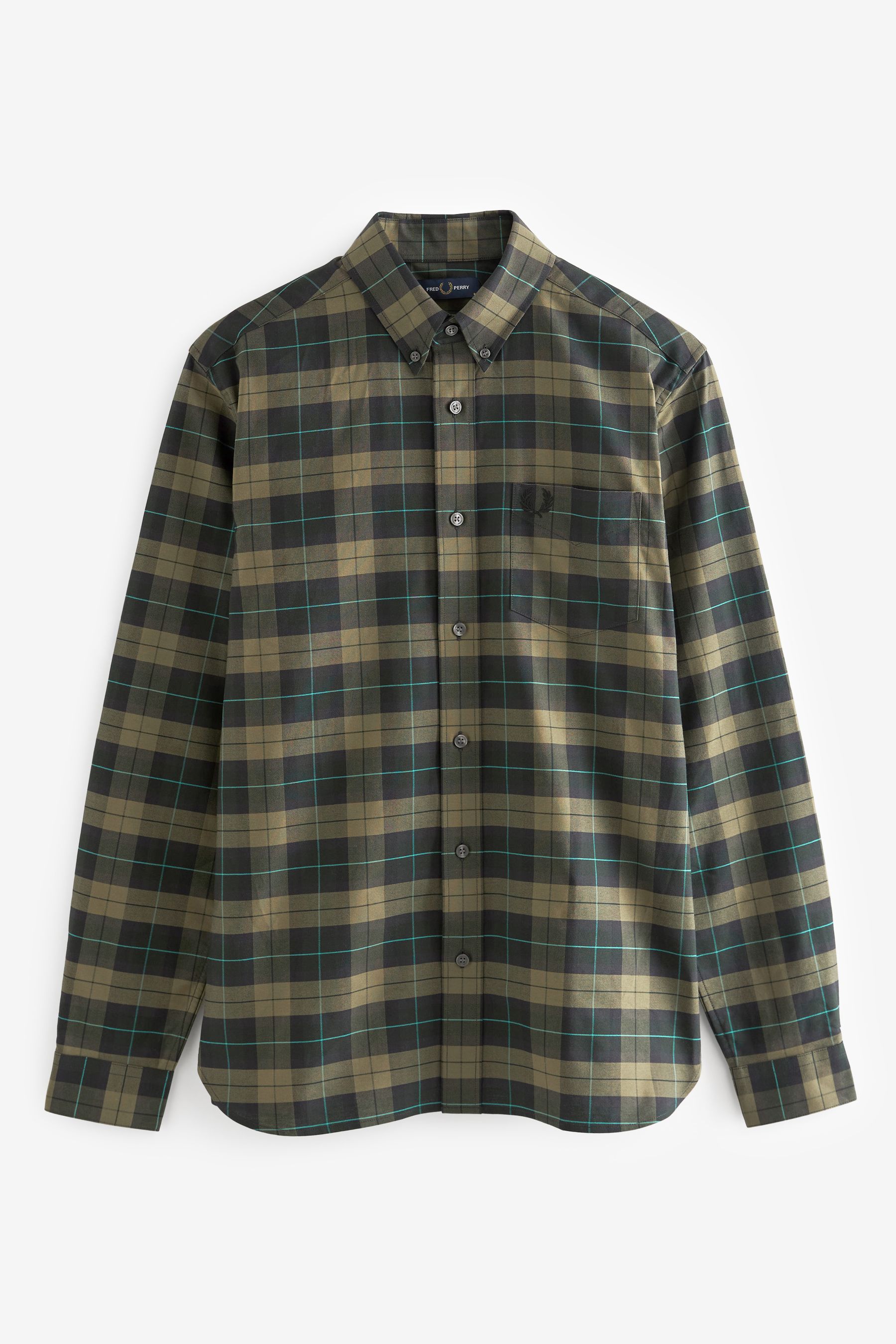 Fred perry flannel shirt new arrivals
