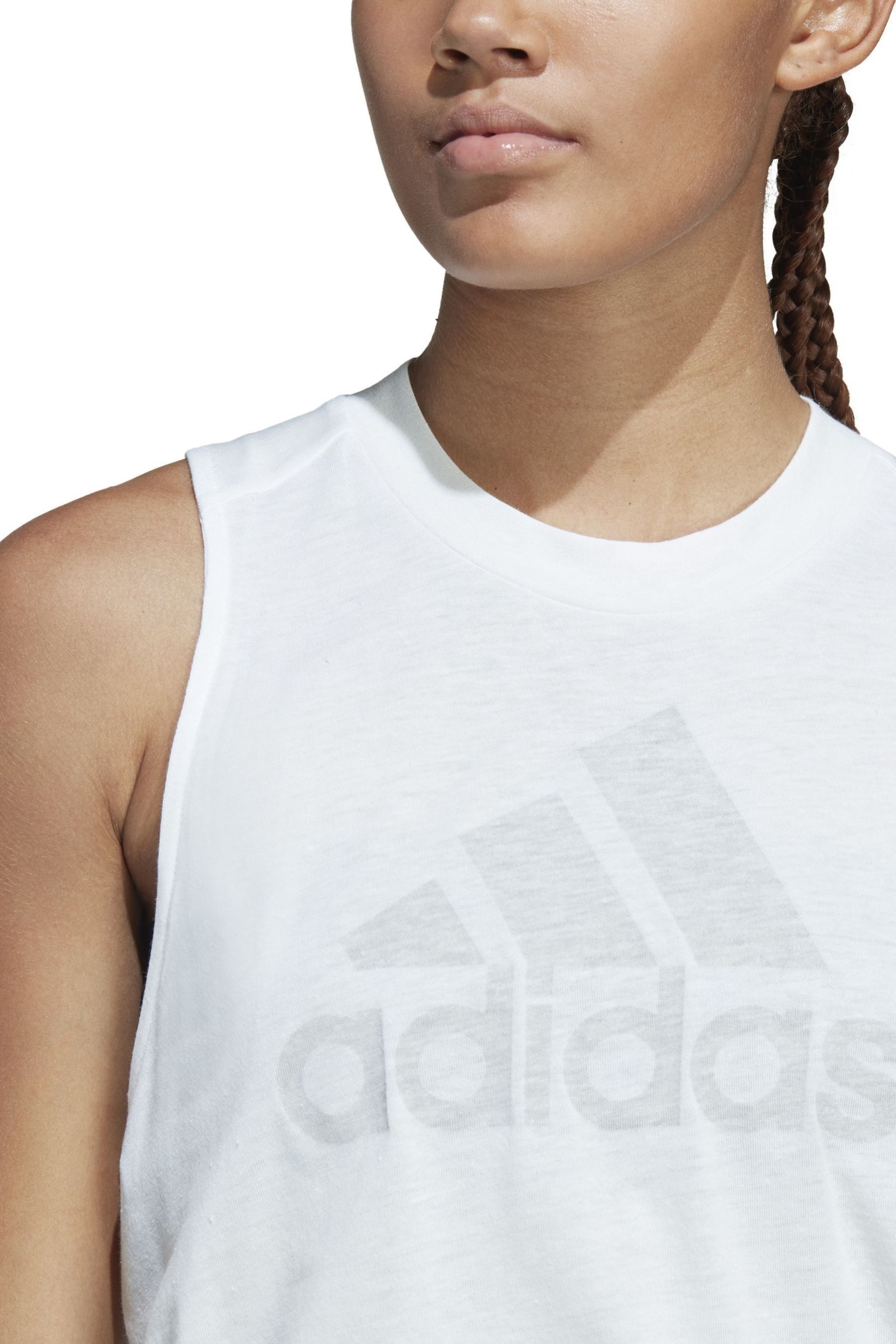 adidas White Sportswear Future Icons Winners 3.0 Tank Top - Image 5 of 7