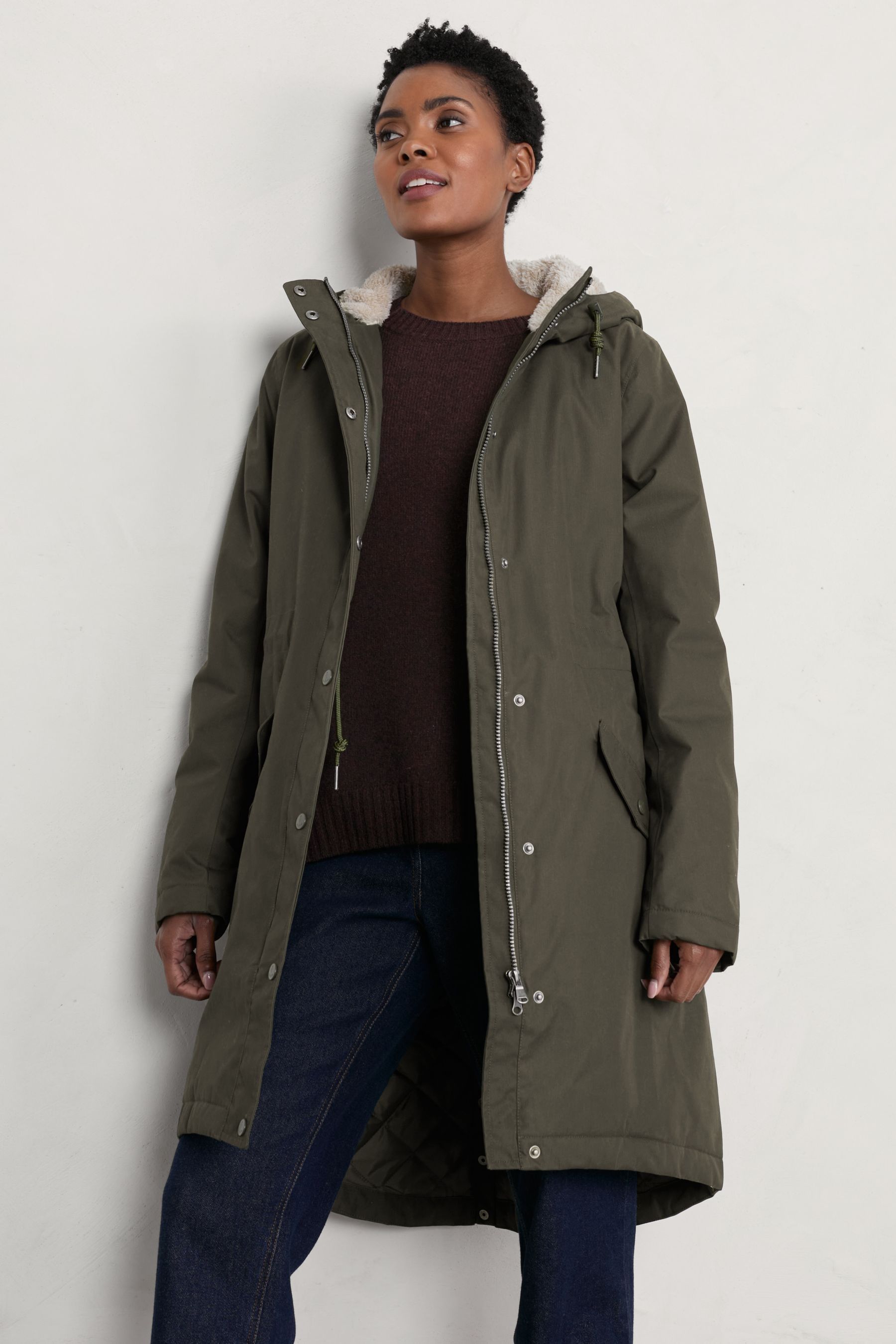 Buy Seasalt Cornwall Green Petite Waterproof Plant Hunter 2 Coat from Next Luxembourg