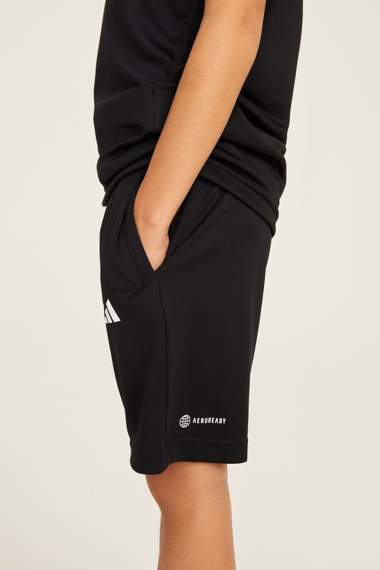 adidas Black Sportswear Train Essentials Aeroready 3-Stripes Regular-Fit Training Set - Image 10 of 19