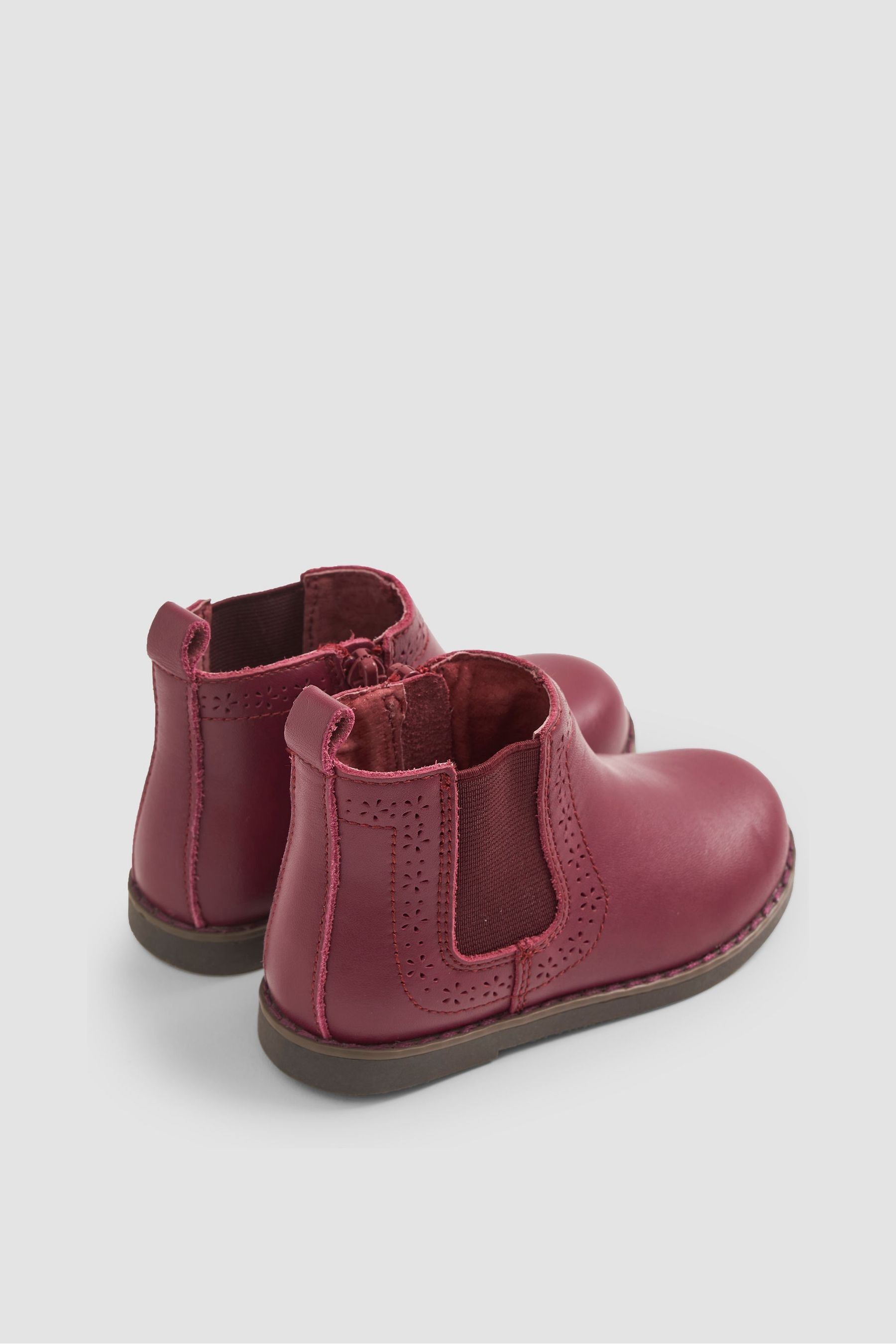 Buy JoJo Maman Bebe Berry Pretty Leather Chelsea Boots from Next United Arab Emirates
