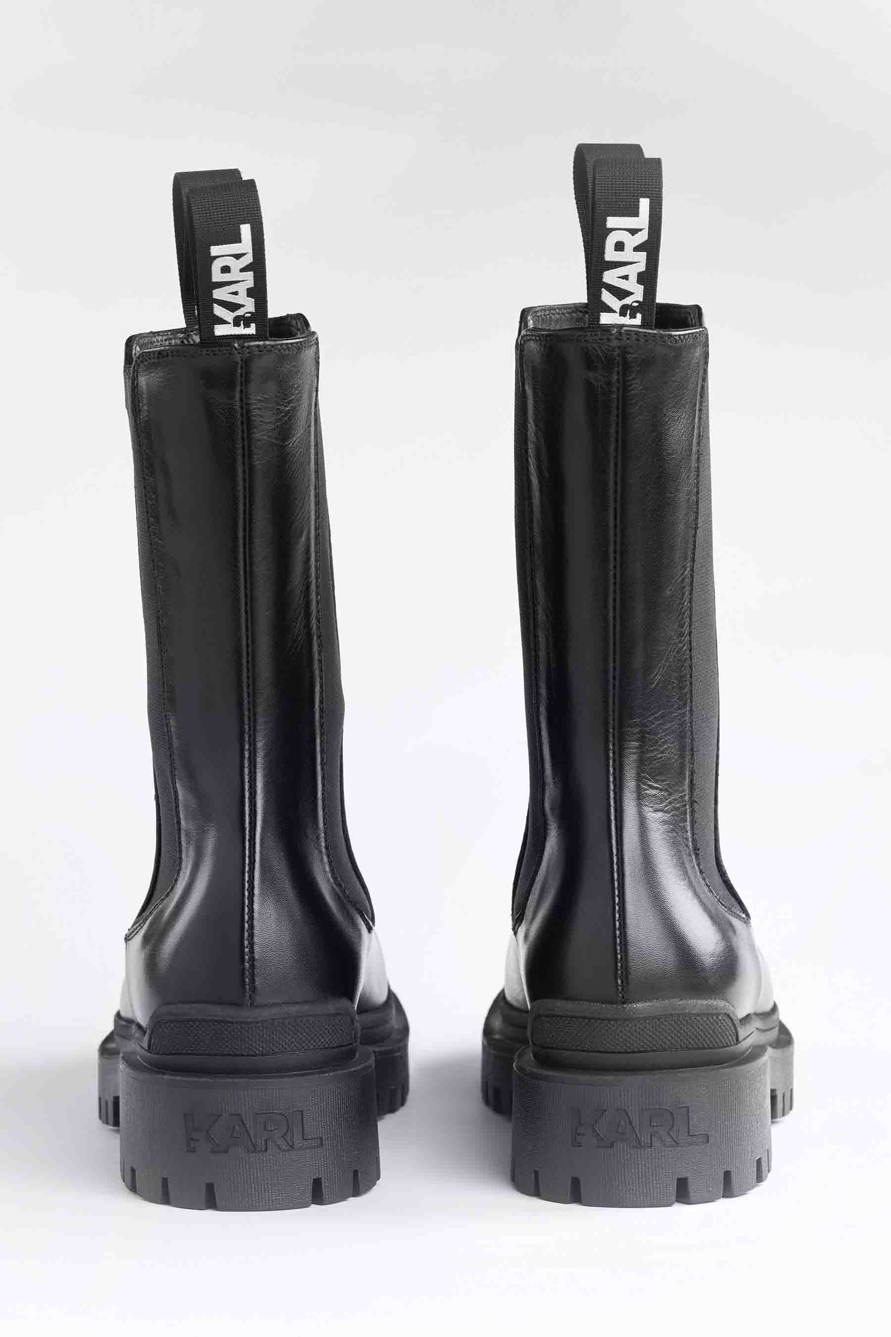 Buy Karl Lagerfeld Black Biker Boots from Next Luxembourg