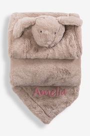 JoJo Maman Bébé Neutral Bunny Snuggle Blanket - Image 5 of 6