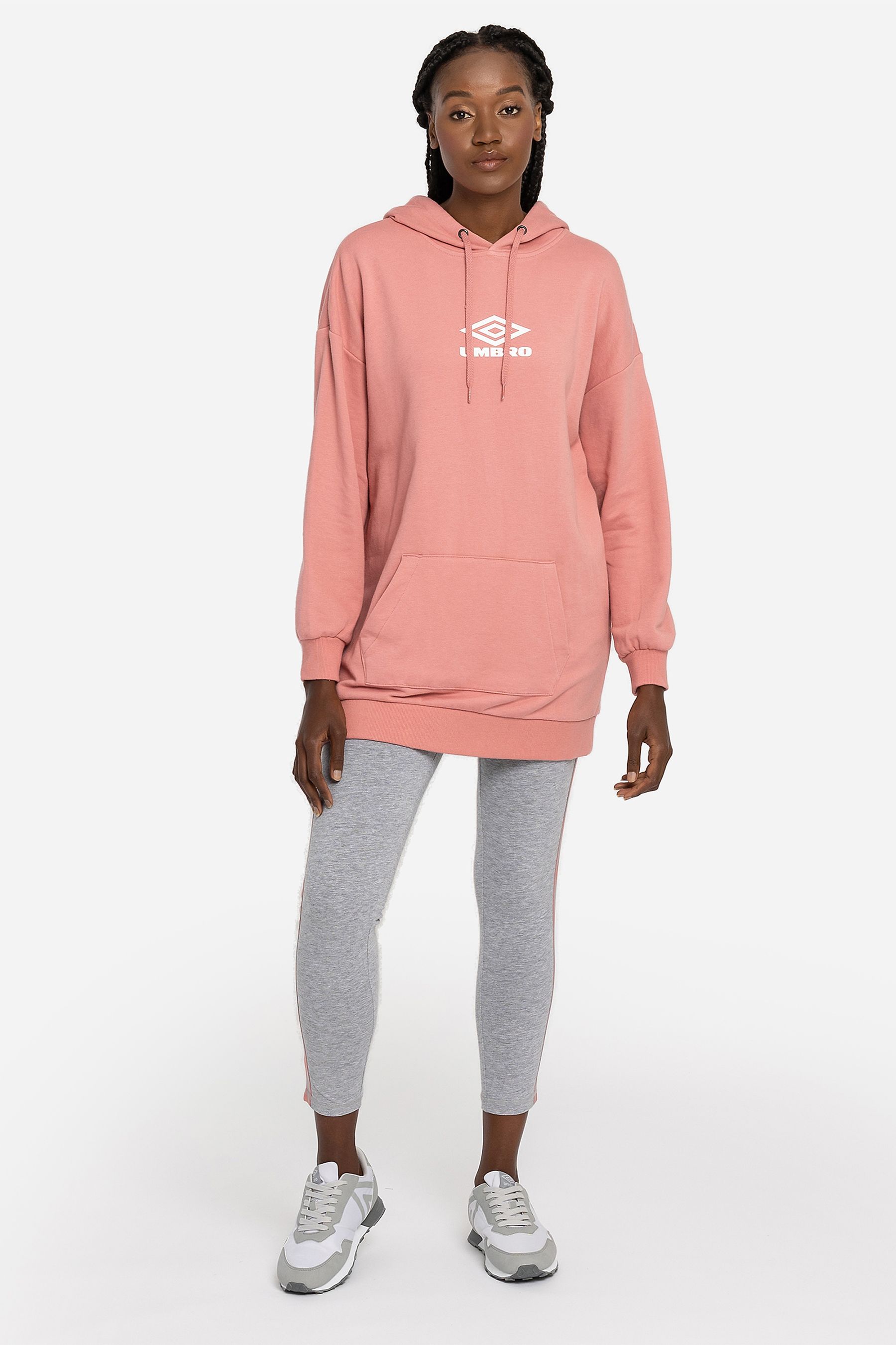 Buy Umbro Pink Diamond Oversized Hoodie Dress from Next Luxembourg