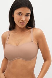 Nude DD+ Cotton Non Pad Minimise Bandeau Bra - Image 3 of 6