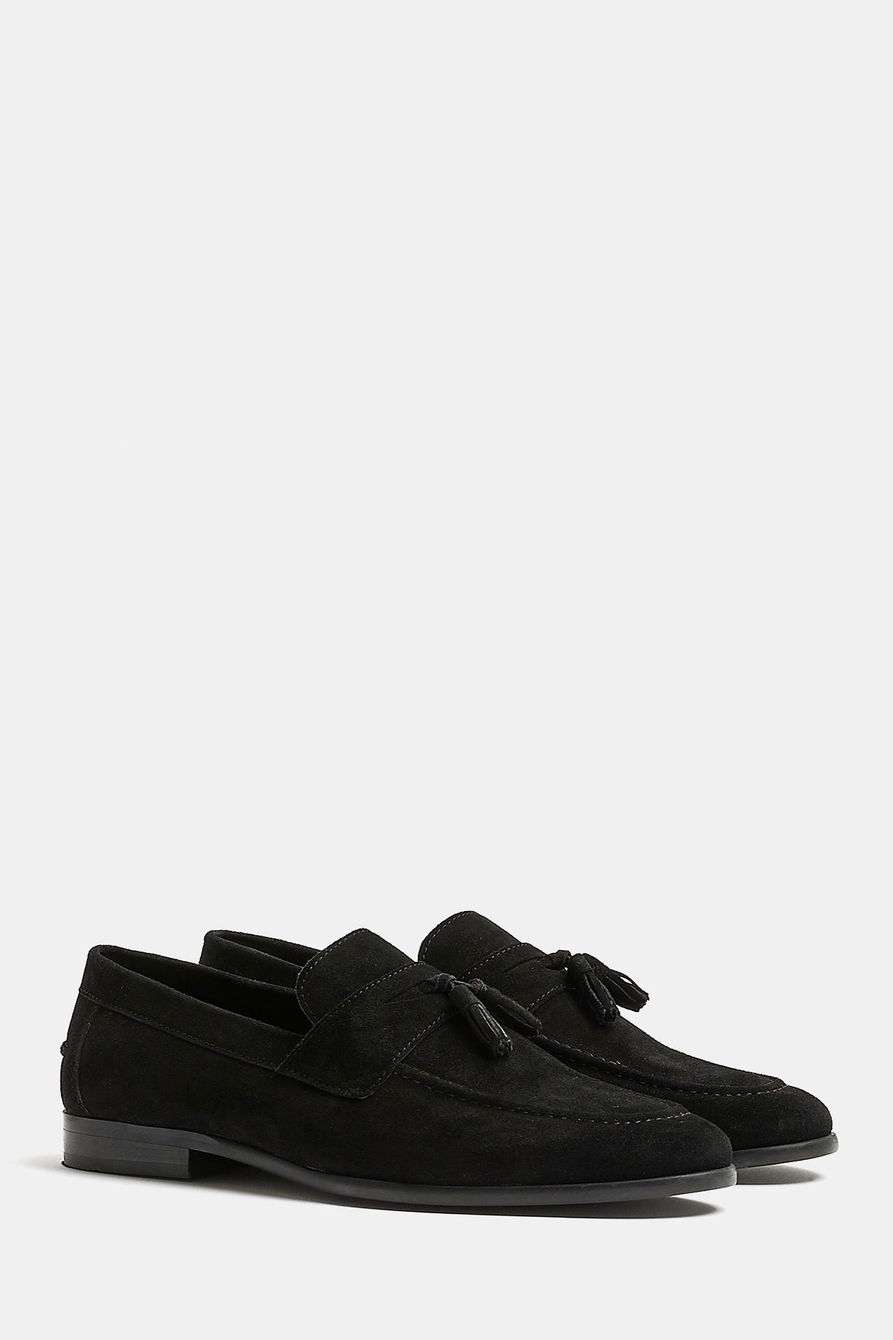 Black loafers river island hotsell