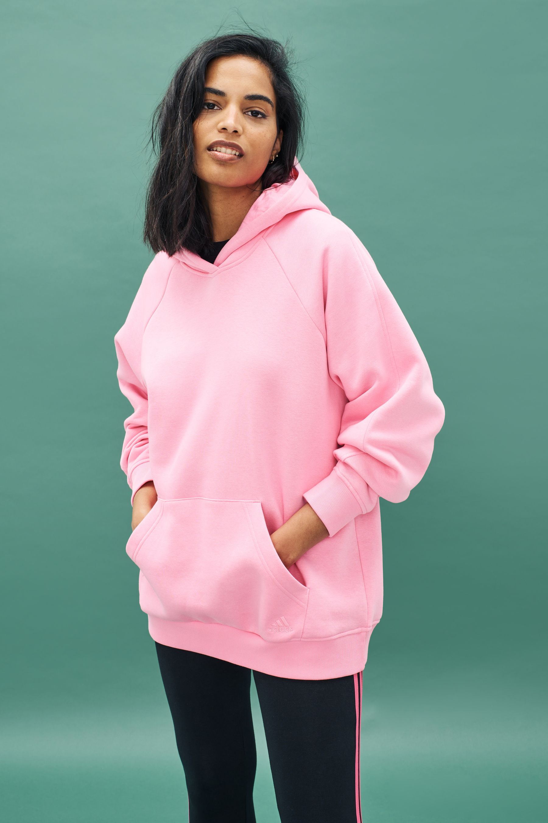 Pink boyfriend hoodie top
