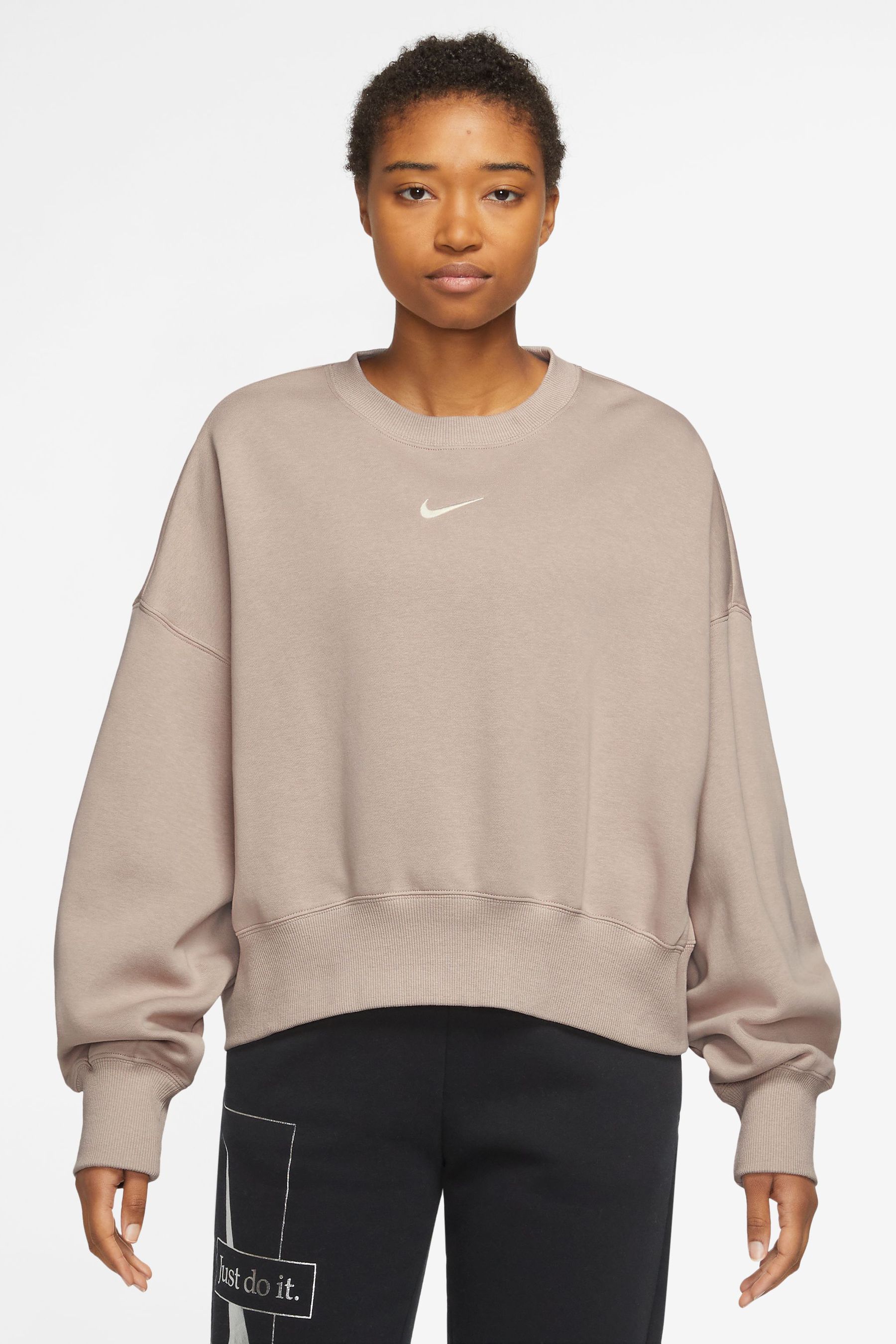 Nike swoosh oversized sweatshirt shop