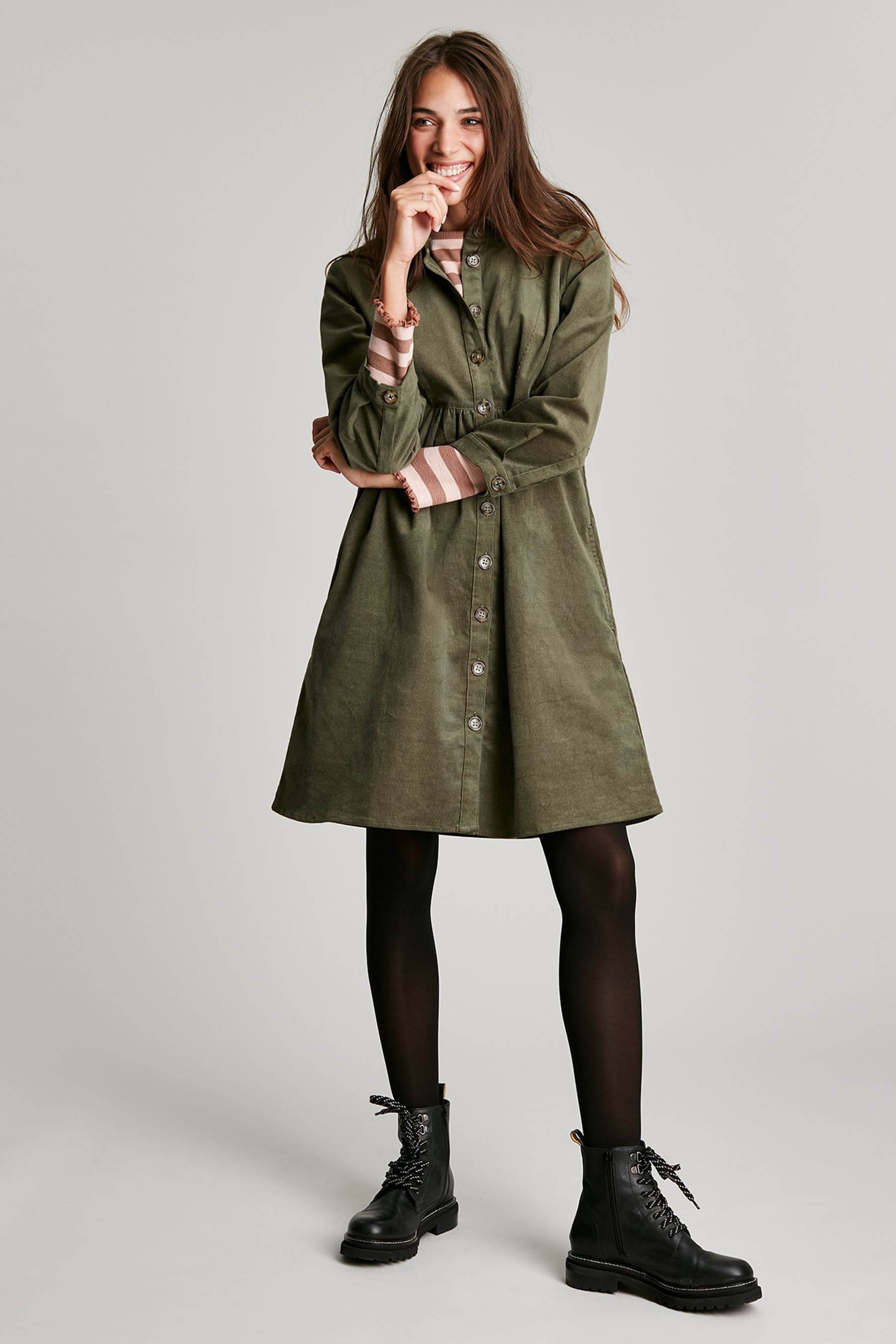 Joules cord dress 2025