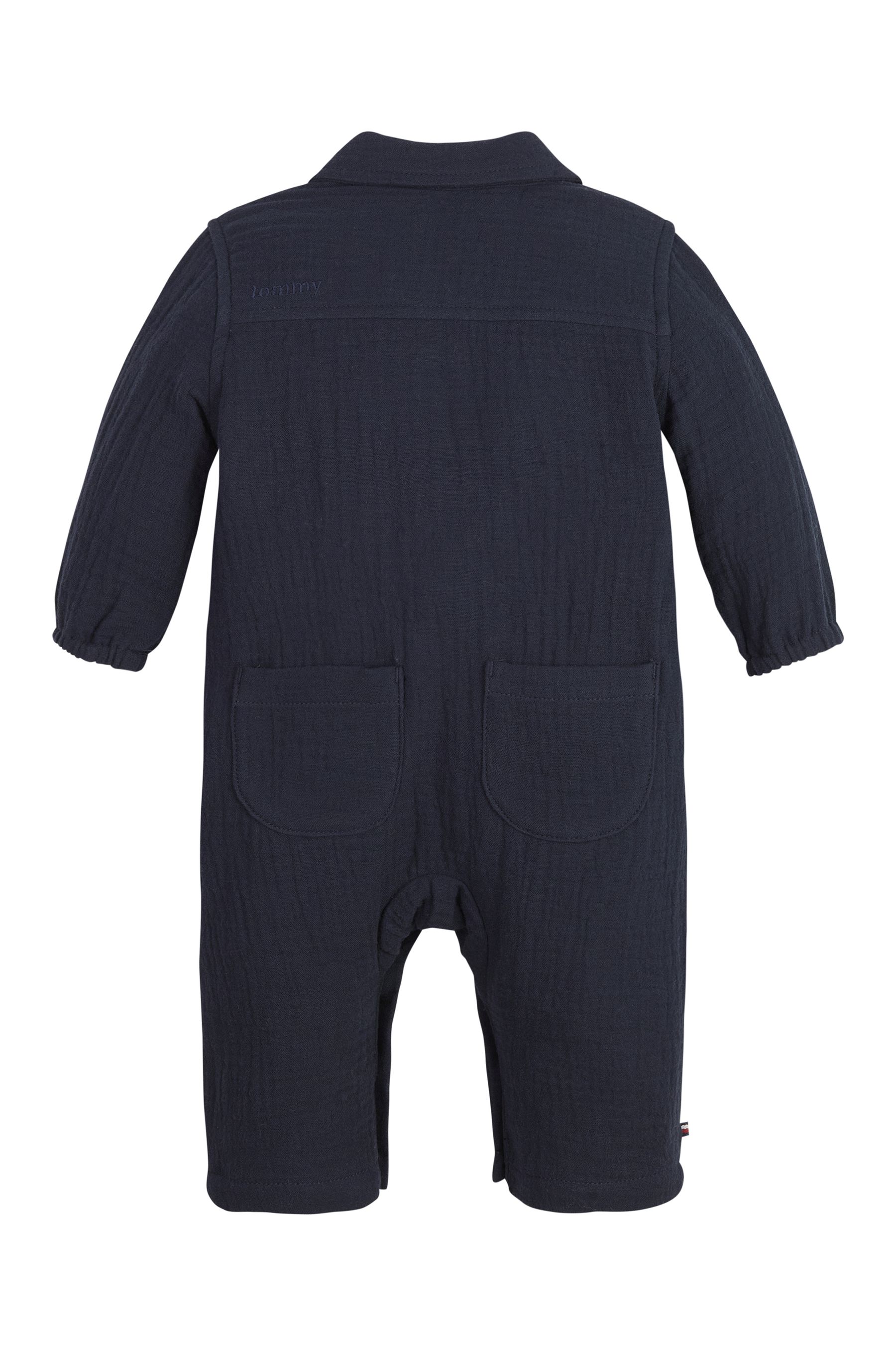 Buy Tommy Hilfiger Blue Baby Muslin 100 Cotton Coverall from Next USA