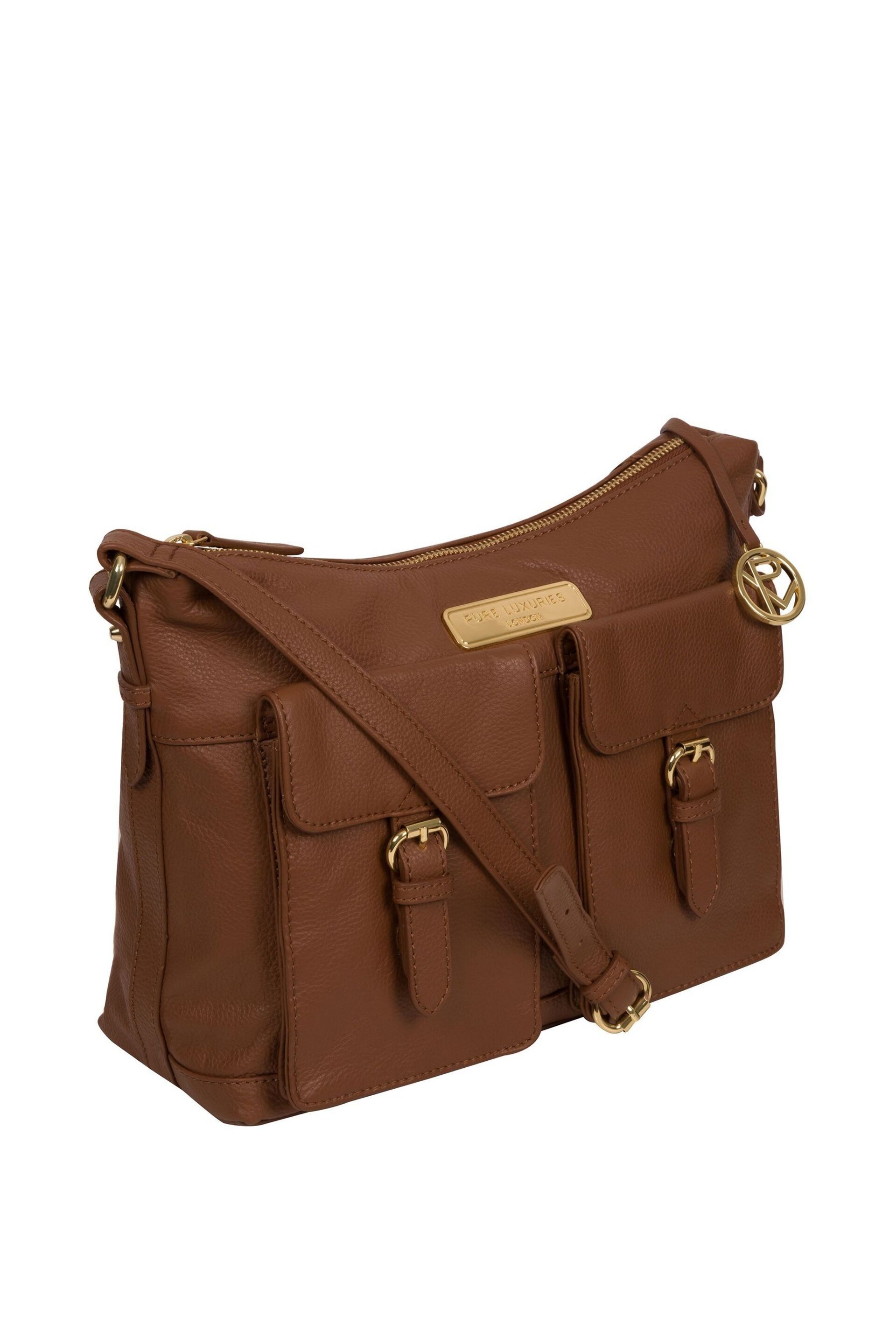 Pure Luxuries London Jenna Leather Shoulder Bag - Image 3 of 6