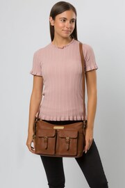 Pure Luxuries London Jenna Leather Shoulder Bag - Image 6 of 6