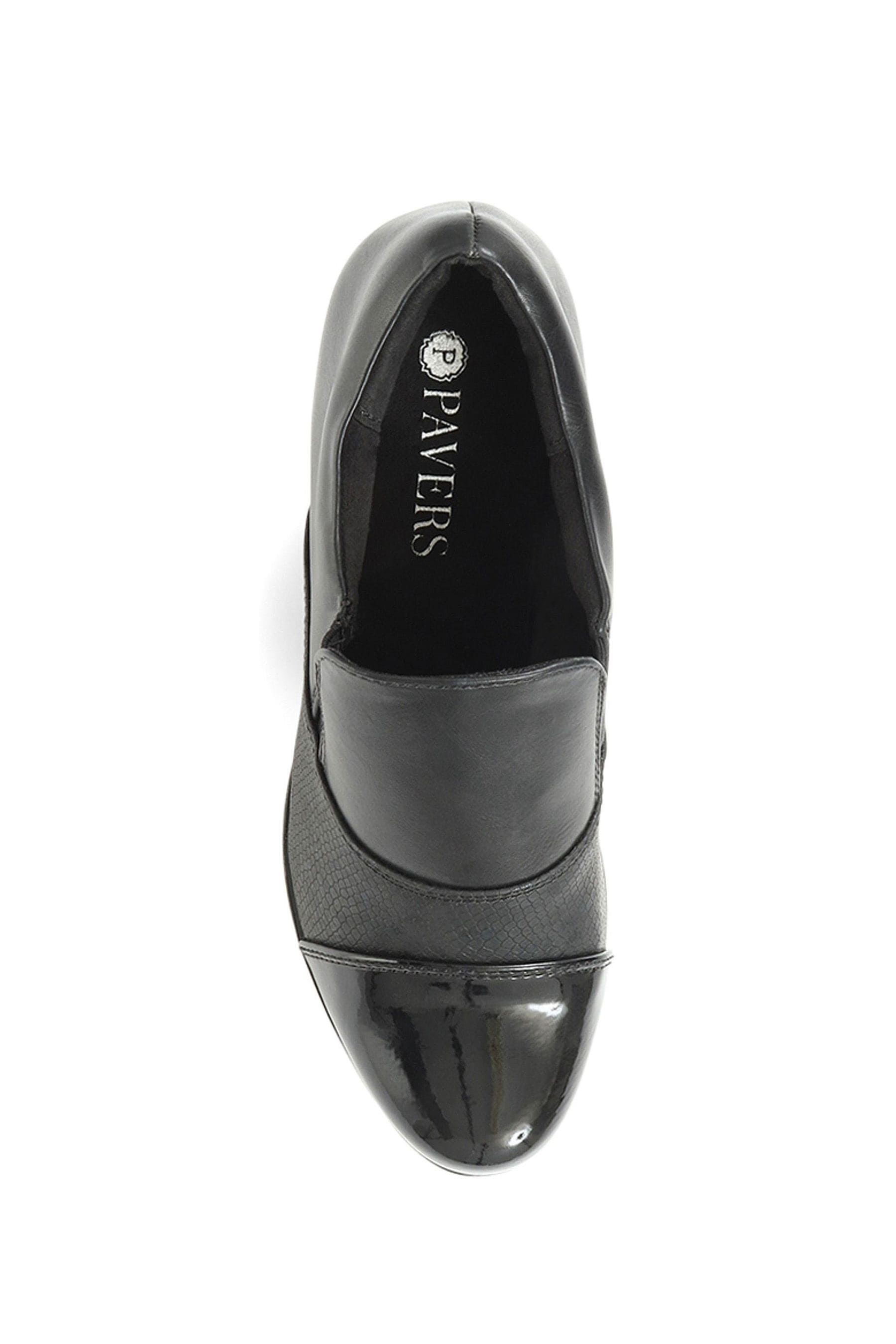 Buy Pavers Black Heeled Trouser Shoes from Next Luxembourg