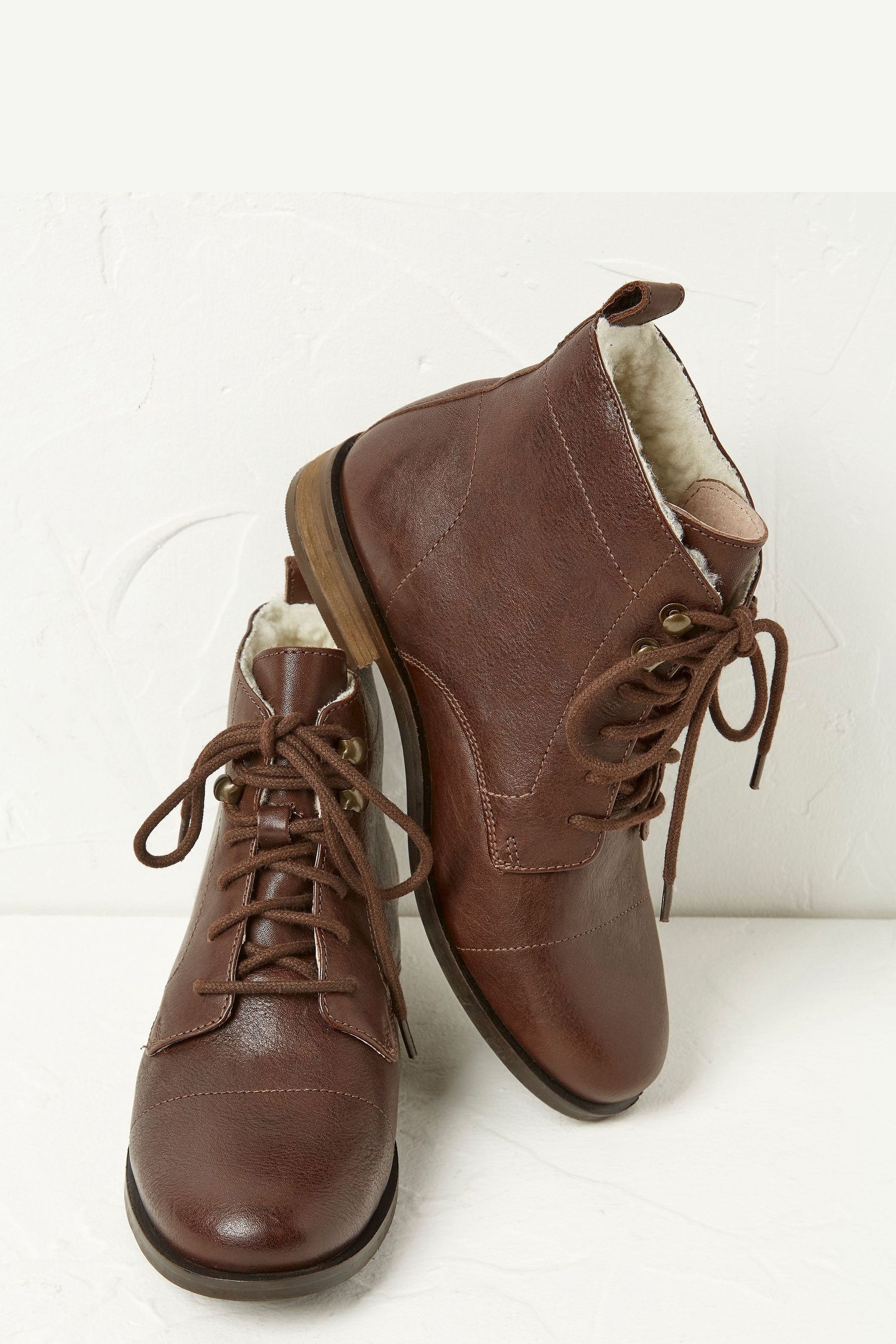 Buy FatFace Brown Catrin Ankle Boots from Next Luxembourg