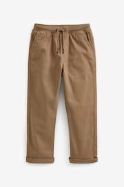 Tan Brown Regular Fit Rib Waist Pull-On Trousers (3-16yrs) - Image 1 of 2
