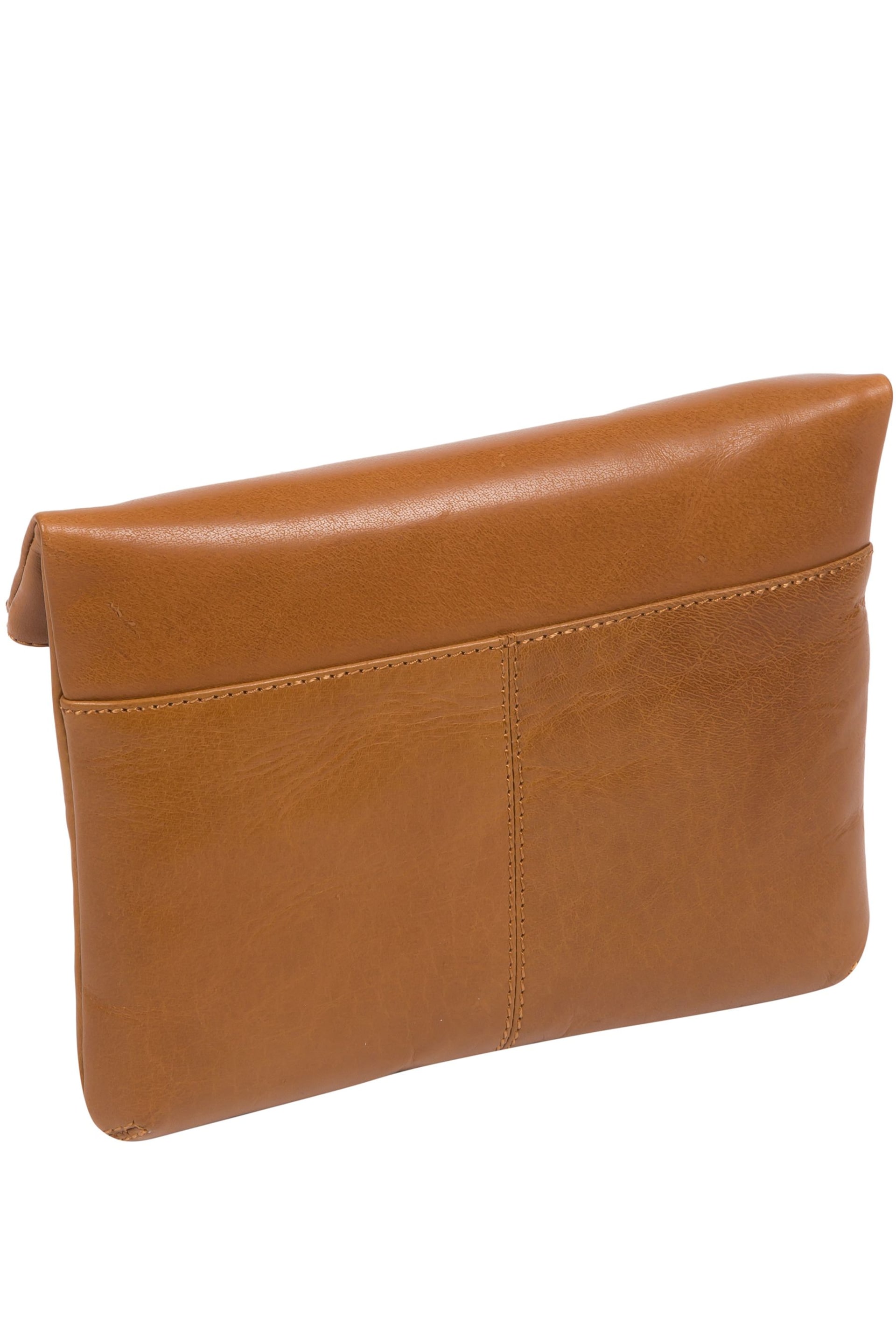 Conkca Flare Leather Clutch Bag - Image 3 of 6