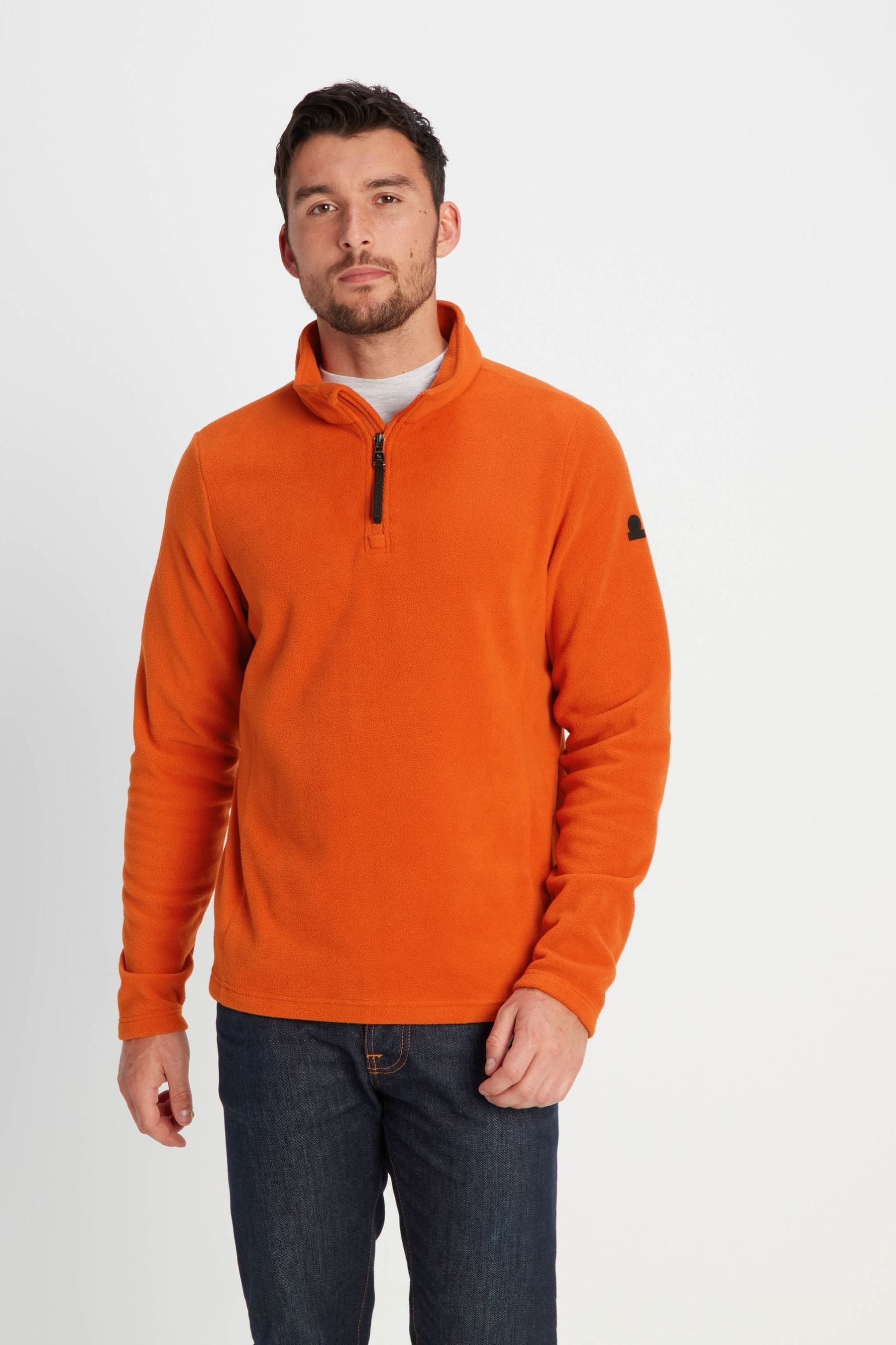 Mens orange fleece deals