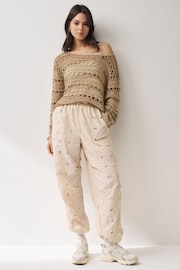 Gold Open Stitch Long Sleeve Jumper - Image 2 of 6