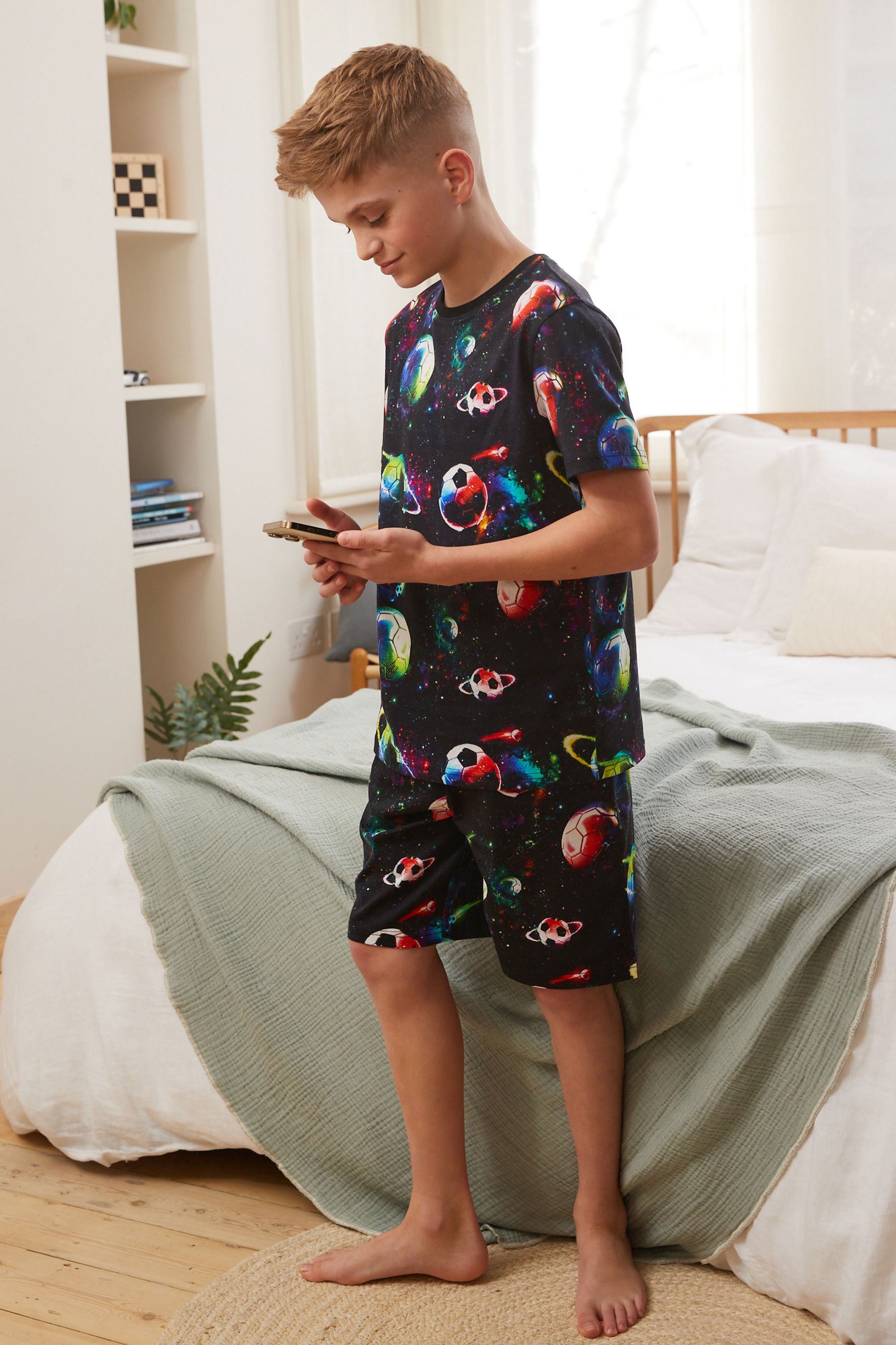 Football short pyjamas best sale