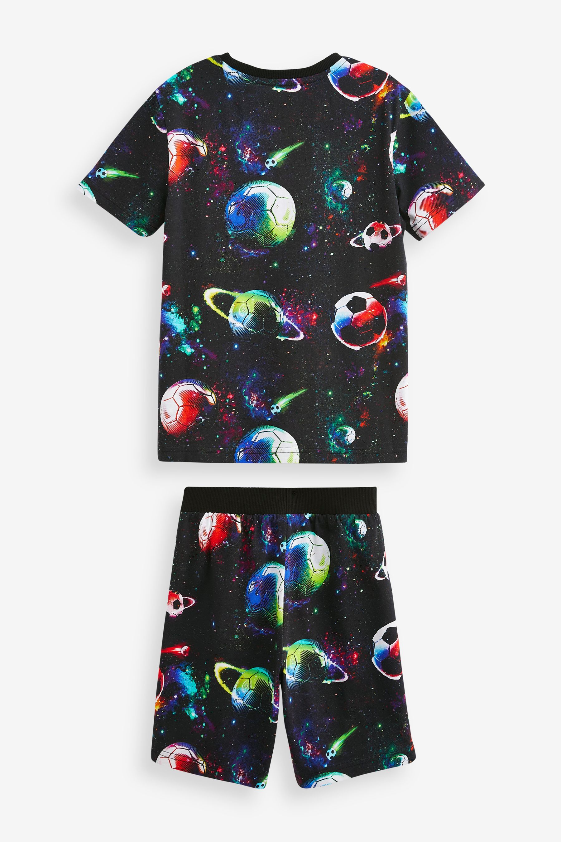 Buy Multi Space Football Short Pyjamas 3 16yrs from Next Luxembourg