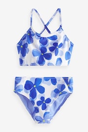 Blue/White Floral Bikini (3-16yrs) - Image 5 of 7