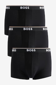 BOSS Dark Black Chrome Power Boxer 3 Pack - Image 1 of 9