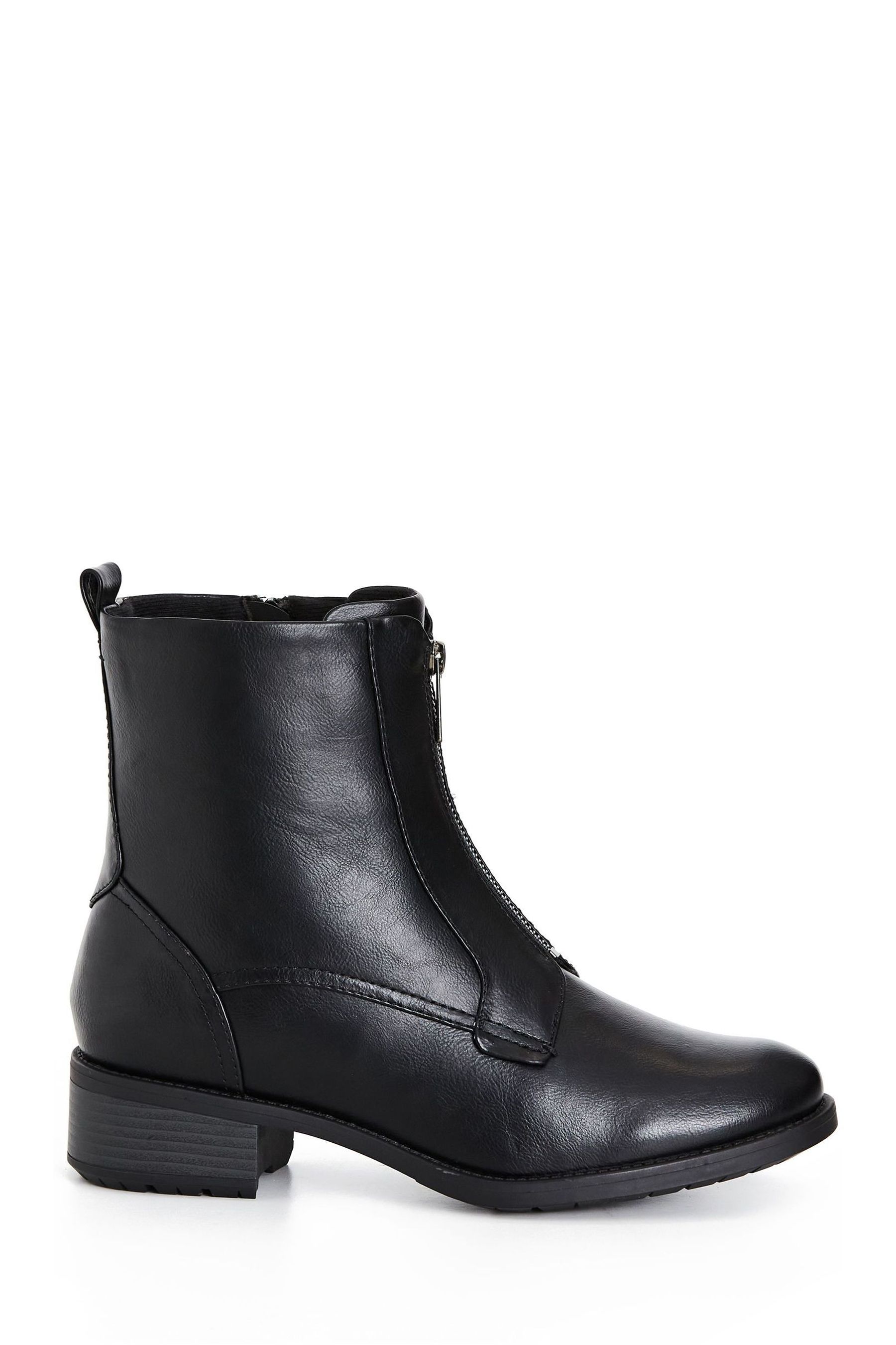 Buy Evans Black Extra Wide Fit Bash Ankle Boots from Next Luxembourg