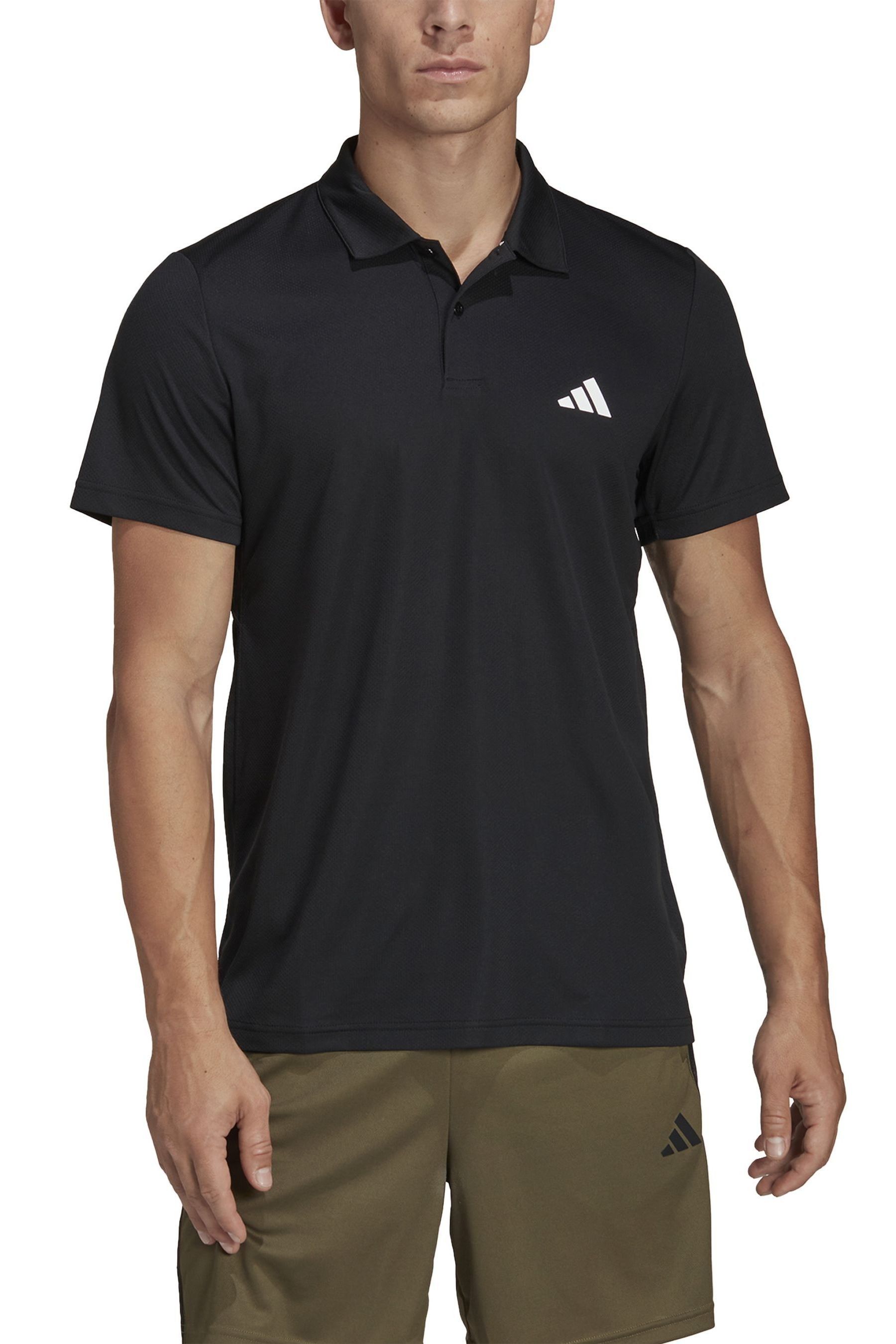 adidas Black Train Essentials Training Polo Shirt