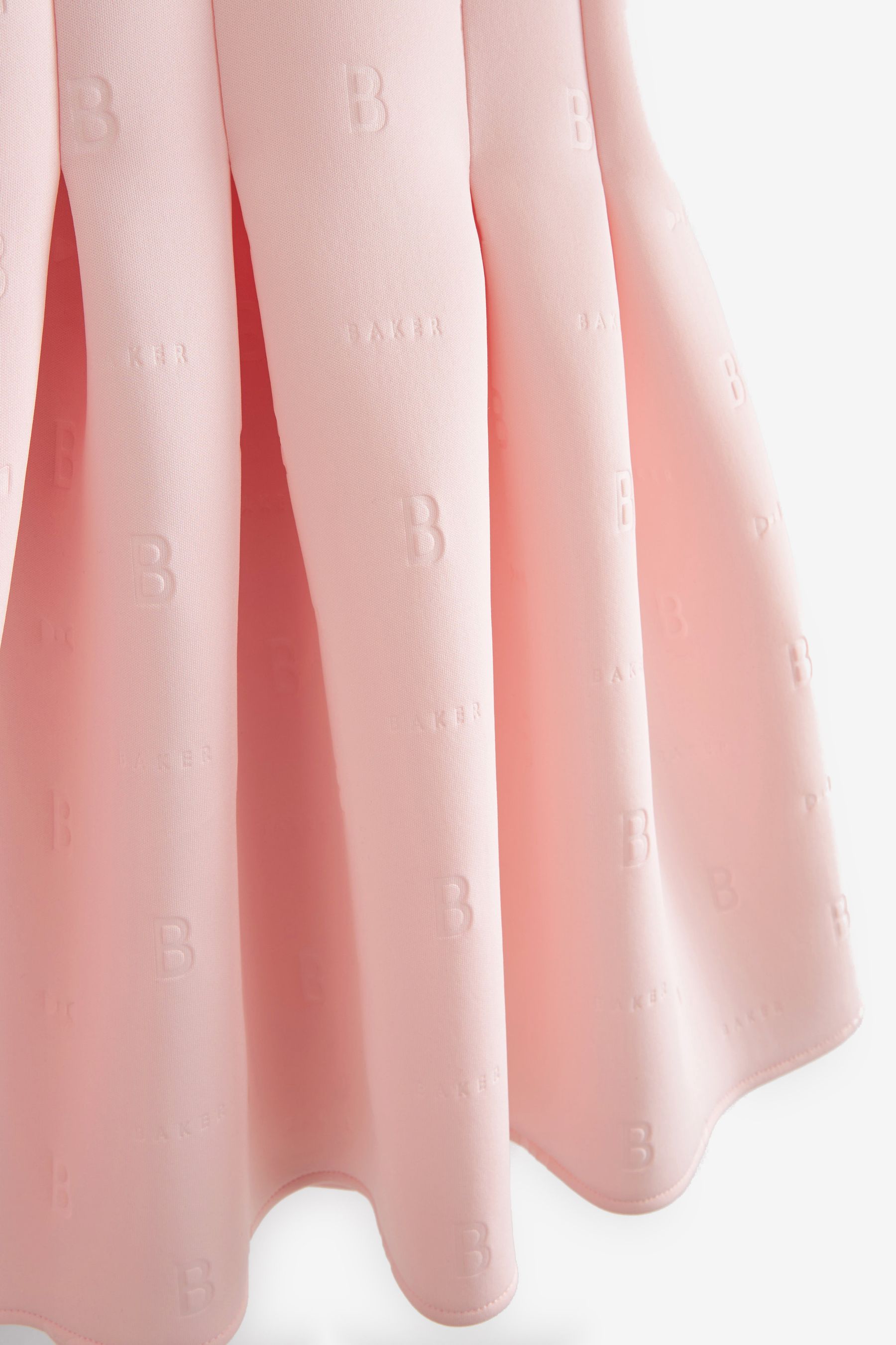 Ted baker pink pleated skirt dress discount