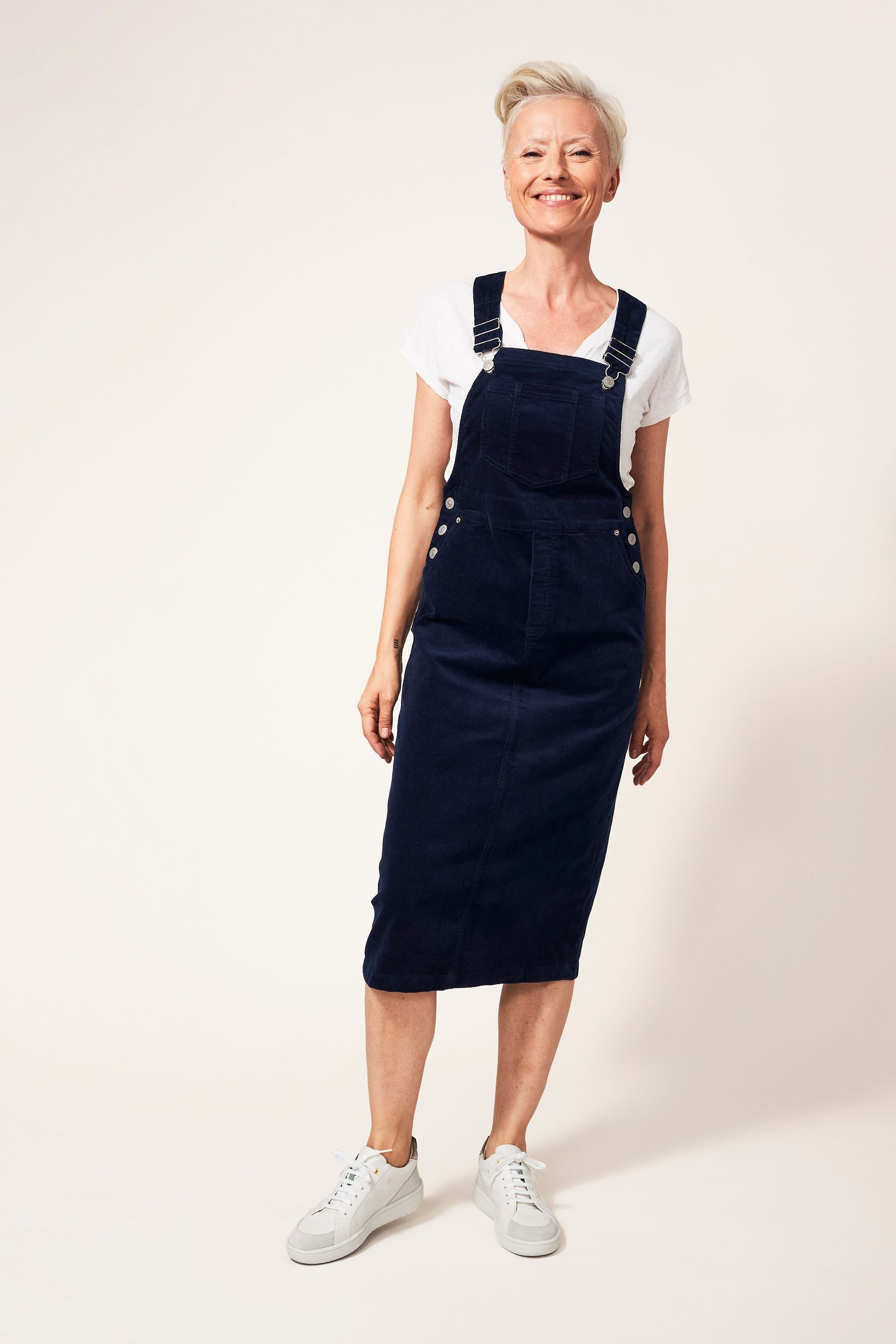 Midi dress with shirt underneath shop