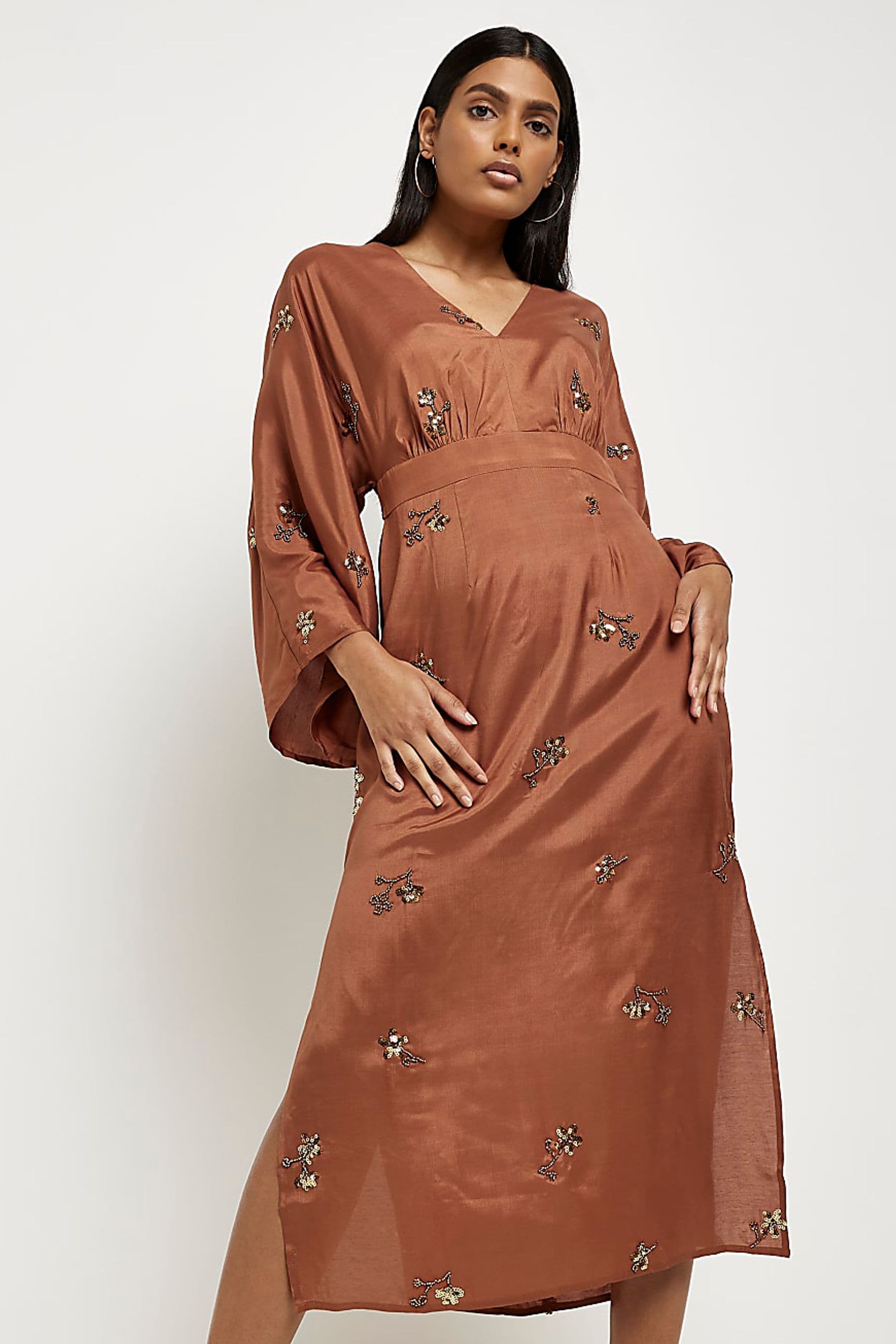 River island embellished maxi kimono store