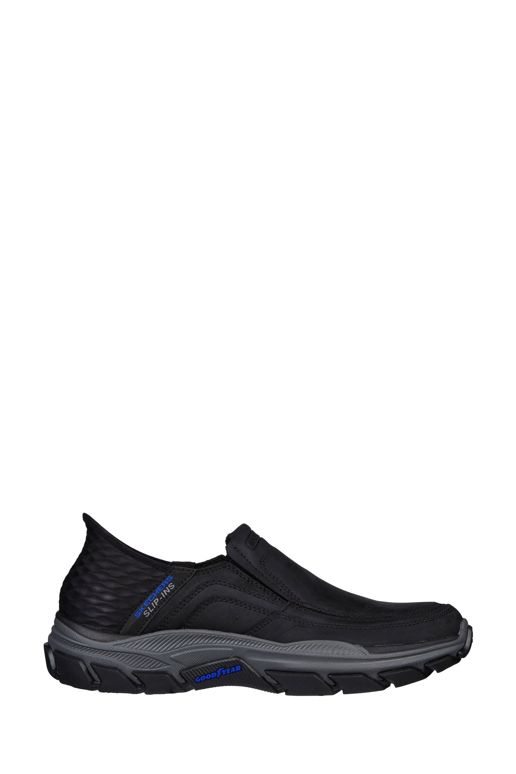 Skechers Black Respected Elgin Slip In Shoes