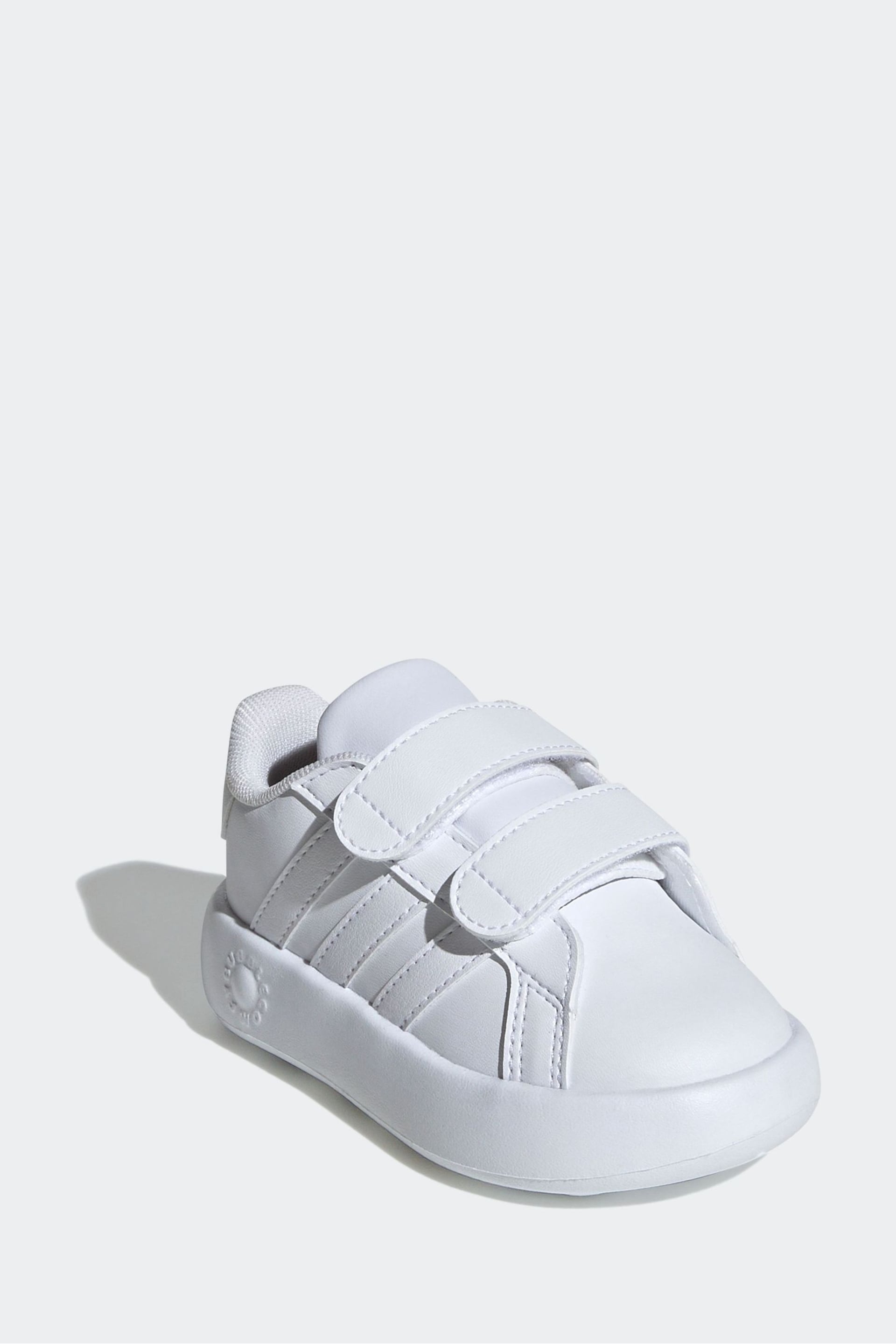 adidas White Kids Grand Court 2.0 Shoes - Image 3 of 8