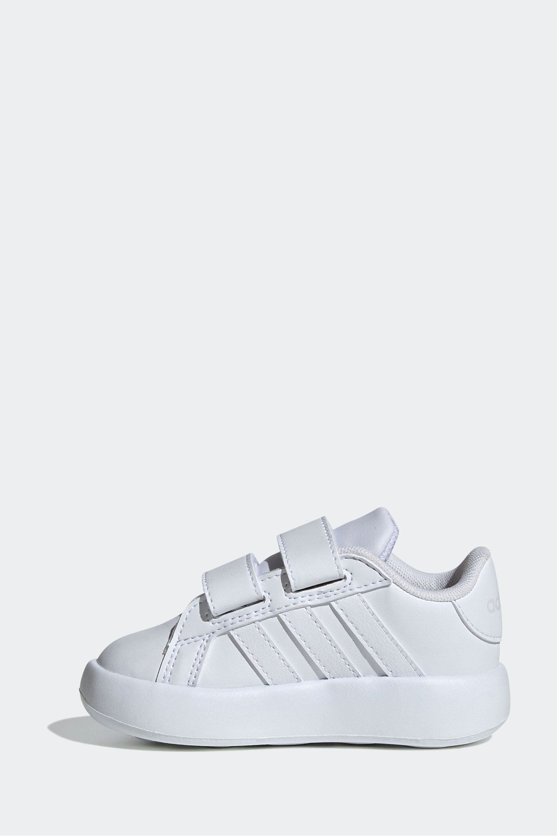 adidas White Kids Grand Court 2.0 Shoes - Image 4 of 8