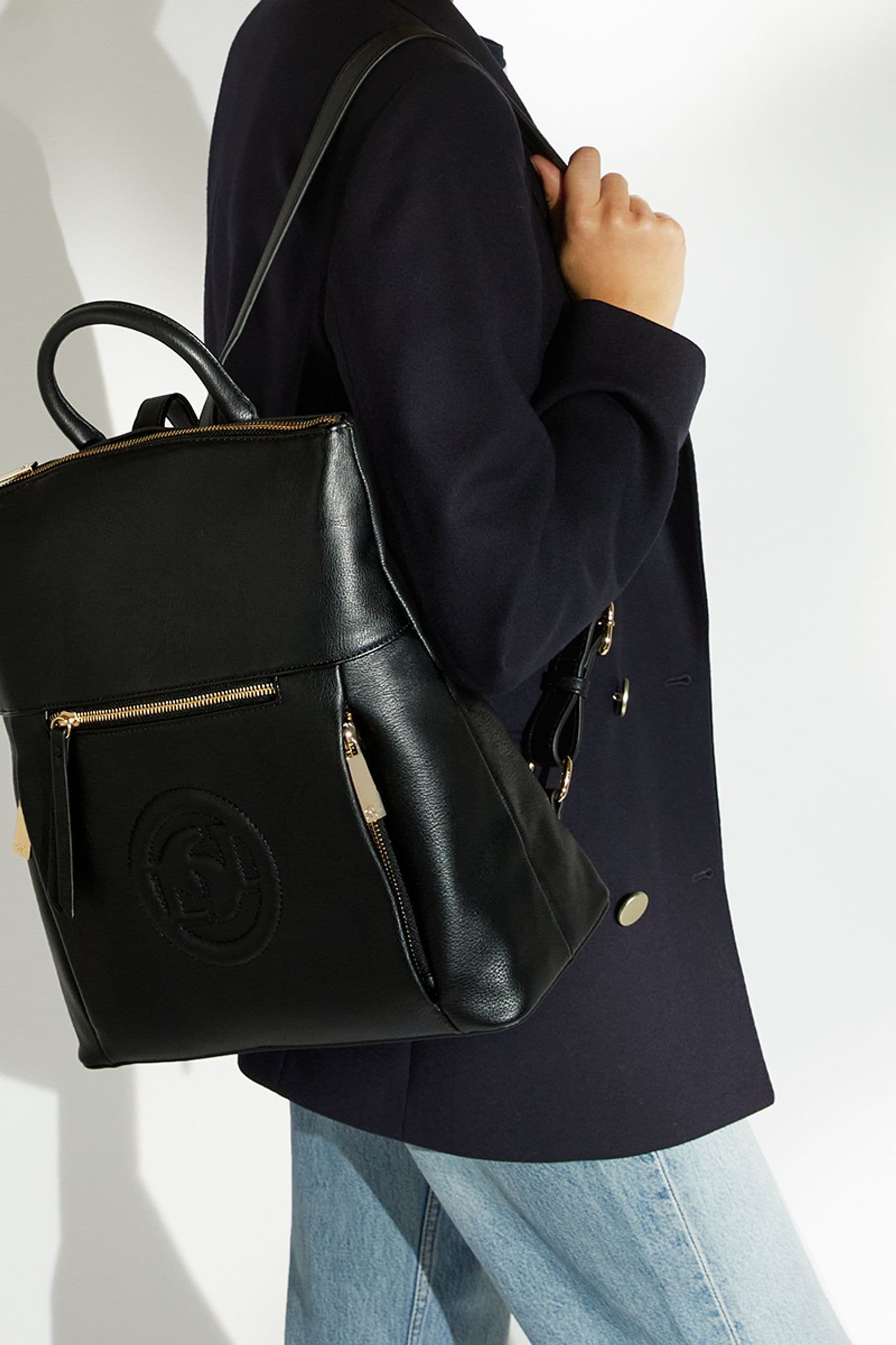 Buy Dune London Black Dashmore Large Logo Backpack from Next Luxembourg