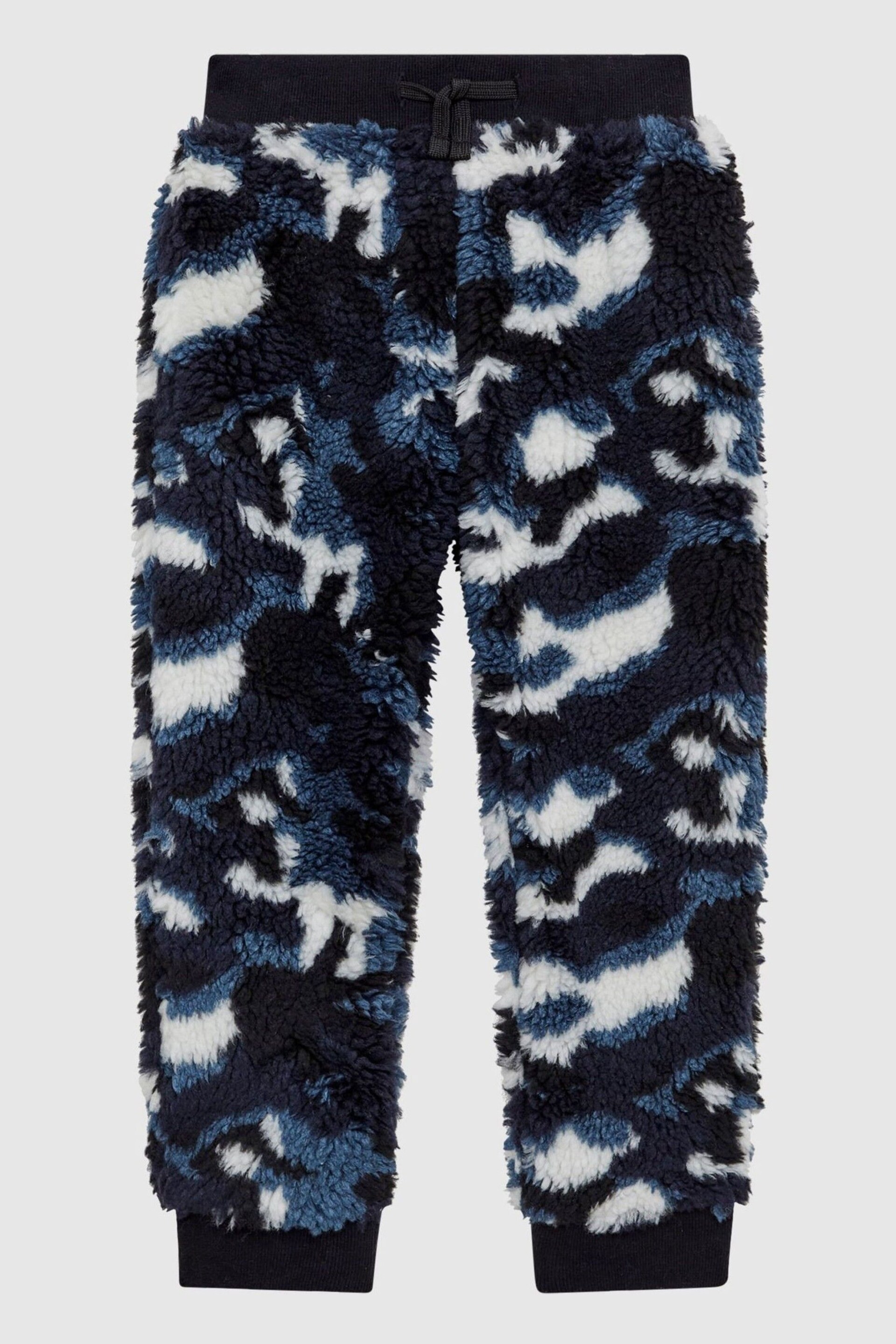 Reiss Blue Camo Deacon Junior Fleece Joggers - Image 2 of 7