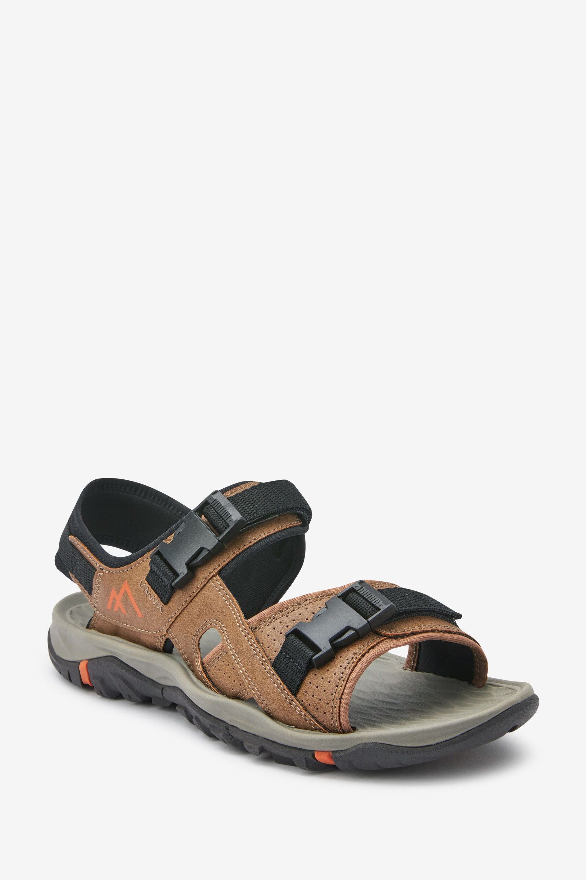 Tan Brown Sports Sandals - Image 3 of 5