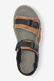 Tan Brown Sports Sandals - Image 4 of 5