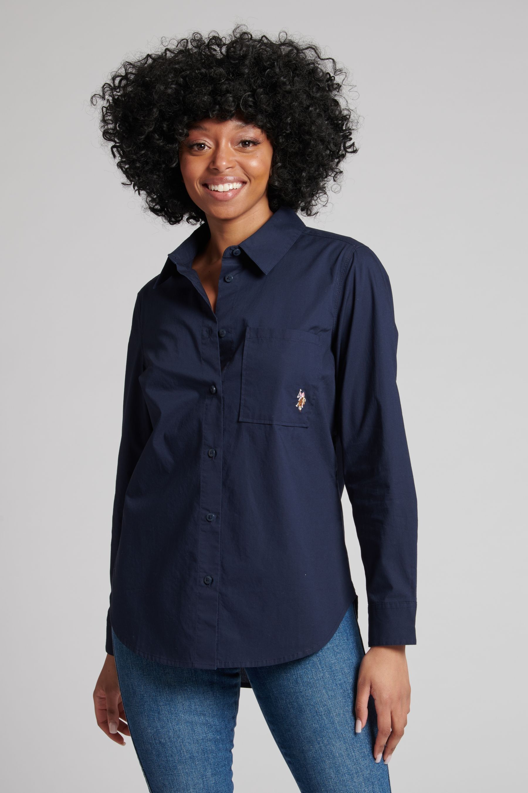 Buy U.S. Polo Assn. Chemise classique unie pour femme from Next Luxembourg