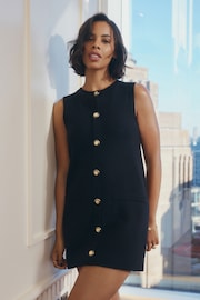 Black Rochelle Black Sleeveless Mini Dress - Image 1 of 6