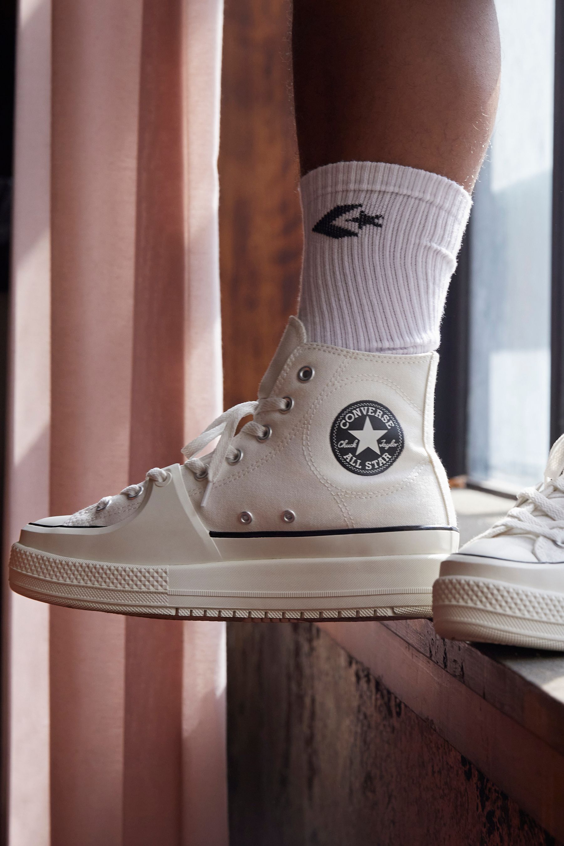 Buy Converse White Chuck Taylor Construct Trainers from Next Luxembourg