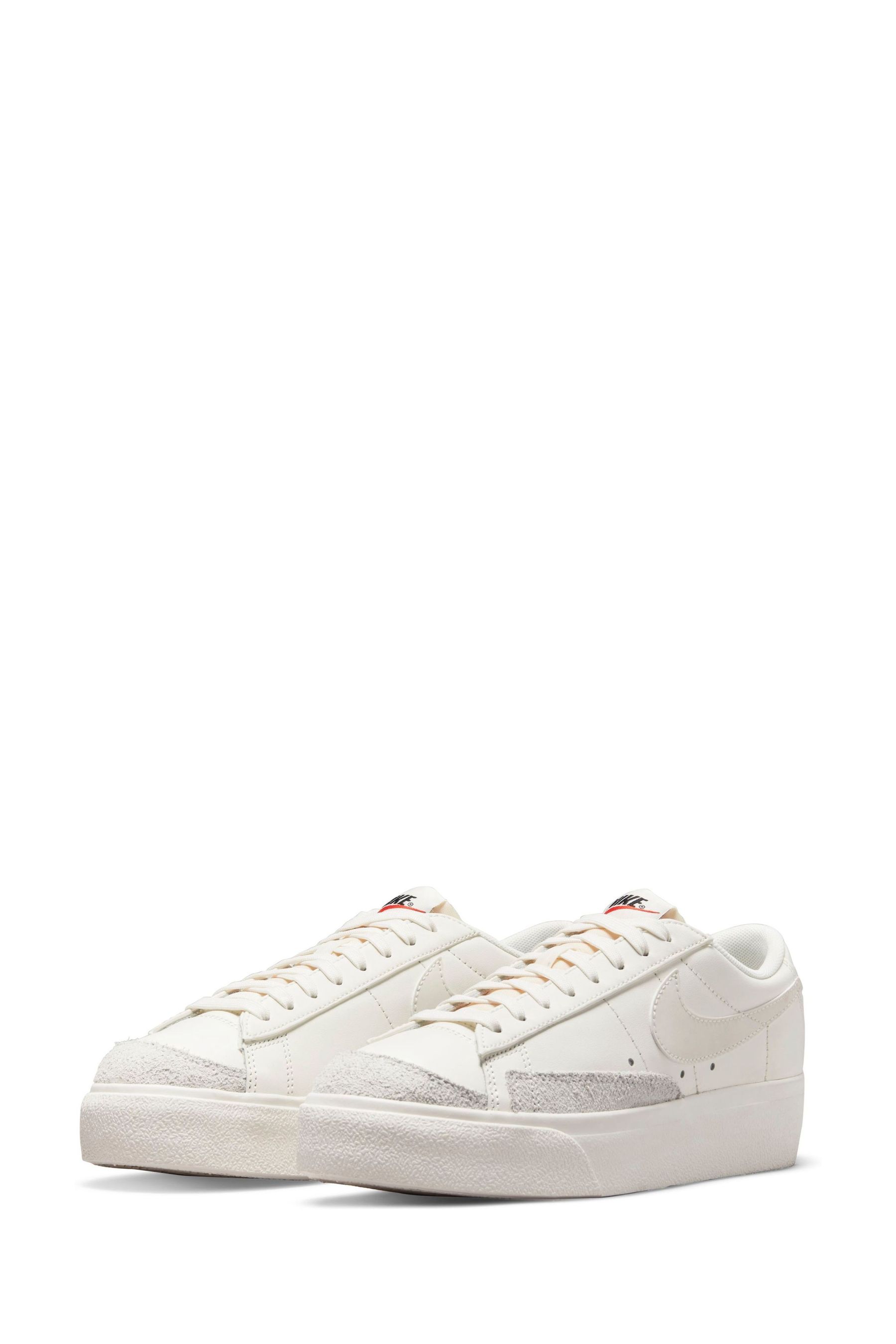 Buy Nike White Ground Blazer Low Platform Trainers from Next Ireland
