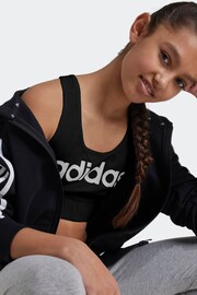 adidas Black Essentials Linear Logo Cotton Bra Top - Image 1 of 5
